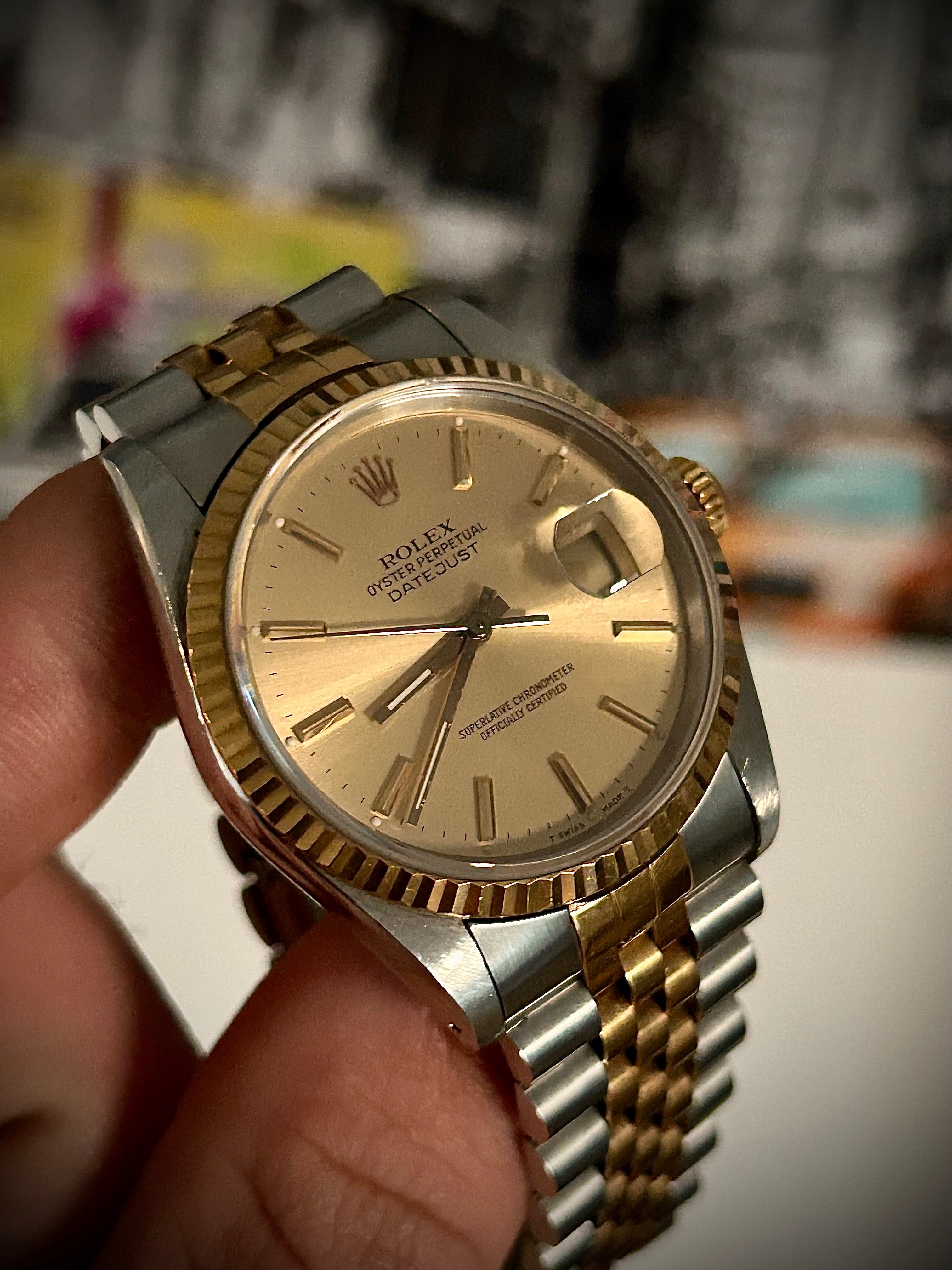 1989 ROLEX DATEJUST, 16233, WATCH ONLY, INC GST