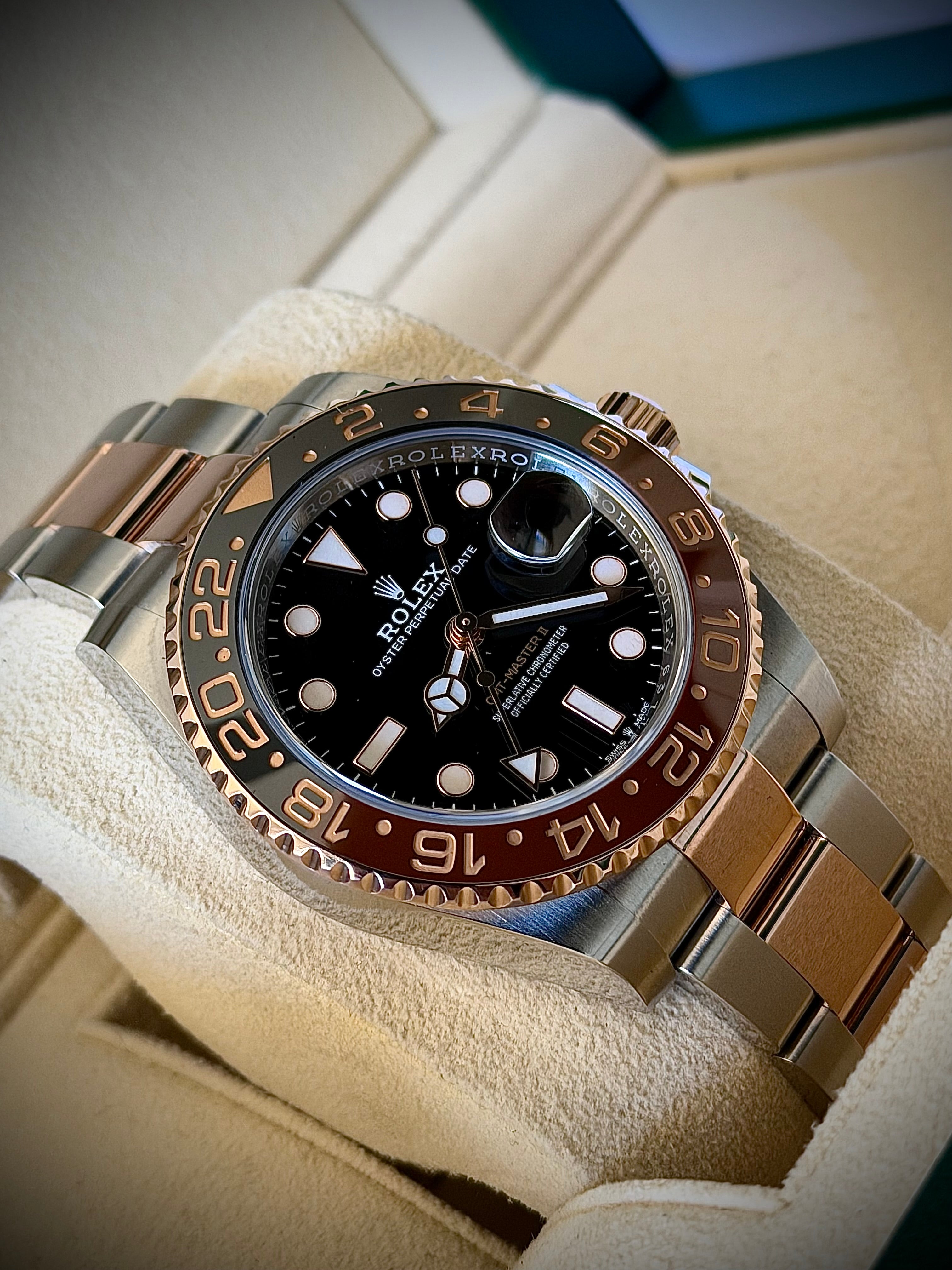 2020 ROLEX GMT MASTER II, ROOTBEER, 126711CHNR, FULL SET, INC GST