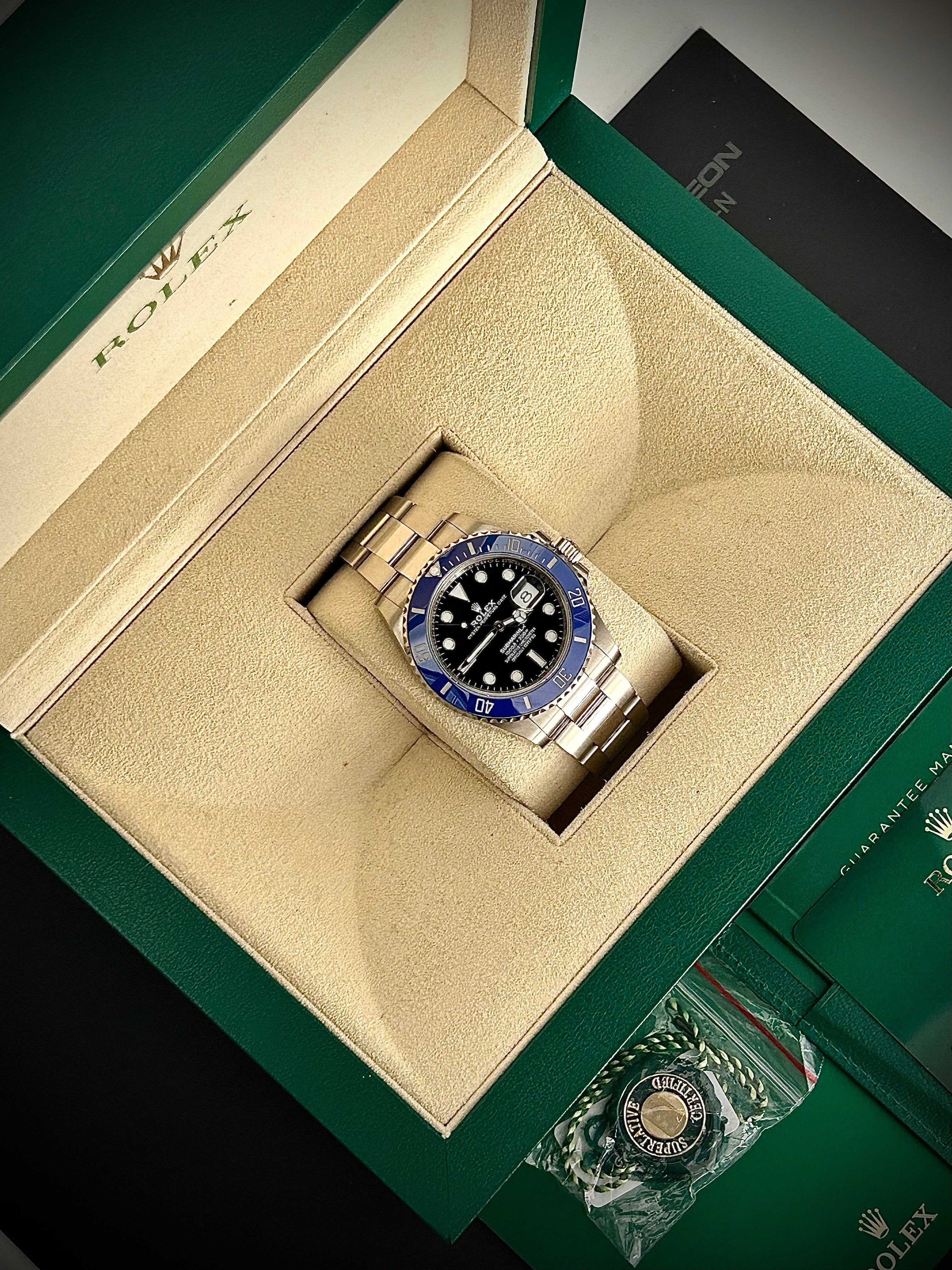 2022 ROLEX SUBMARINER DATE, 126619LB, COOKIE MONSTER, FULL SET, INC GST