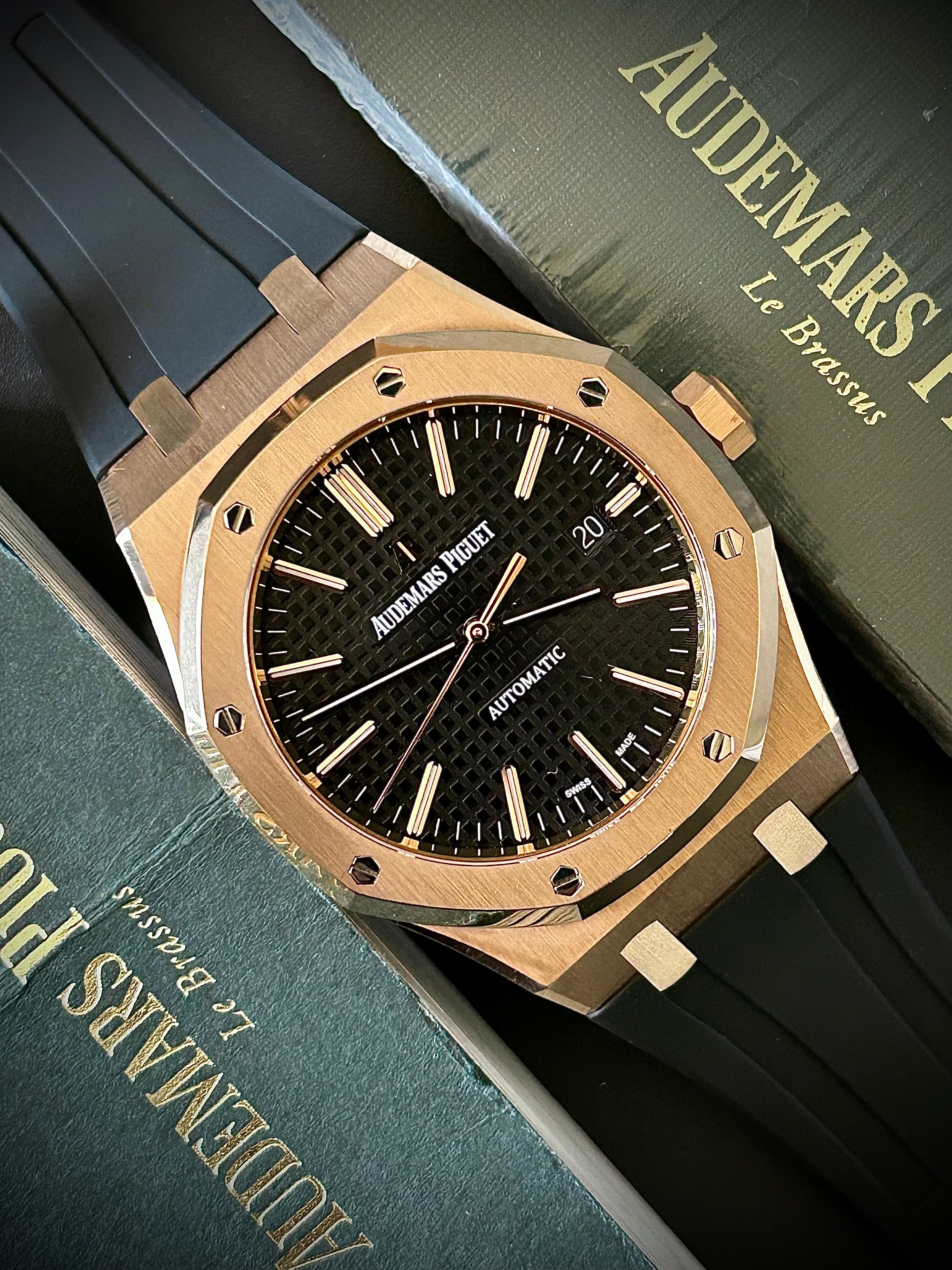 2015 AUDEMARS PIGUET ROYAL OAK, 15400OR, FULL SET, INC GST