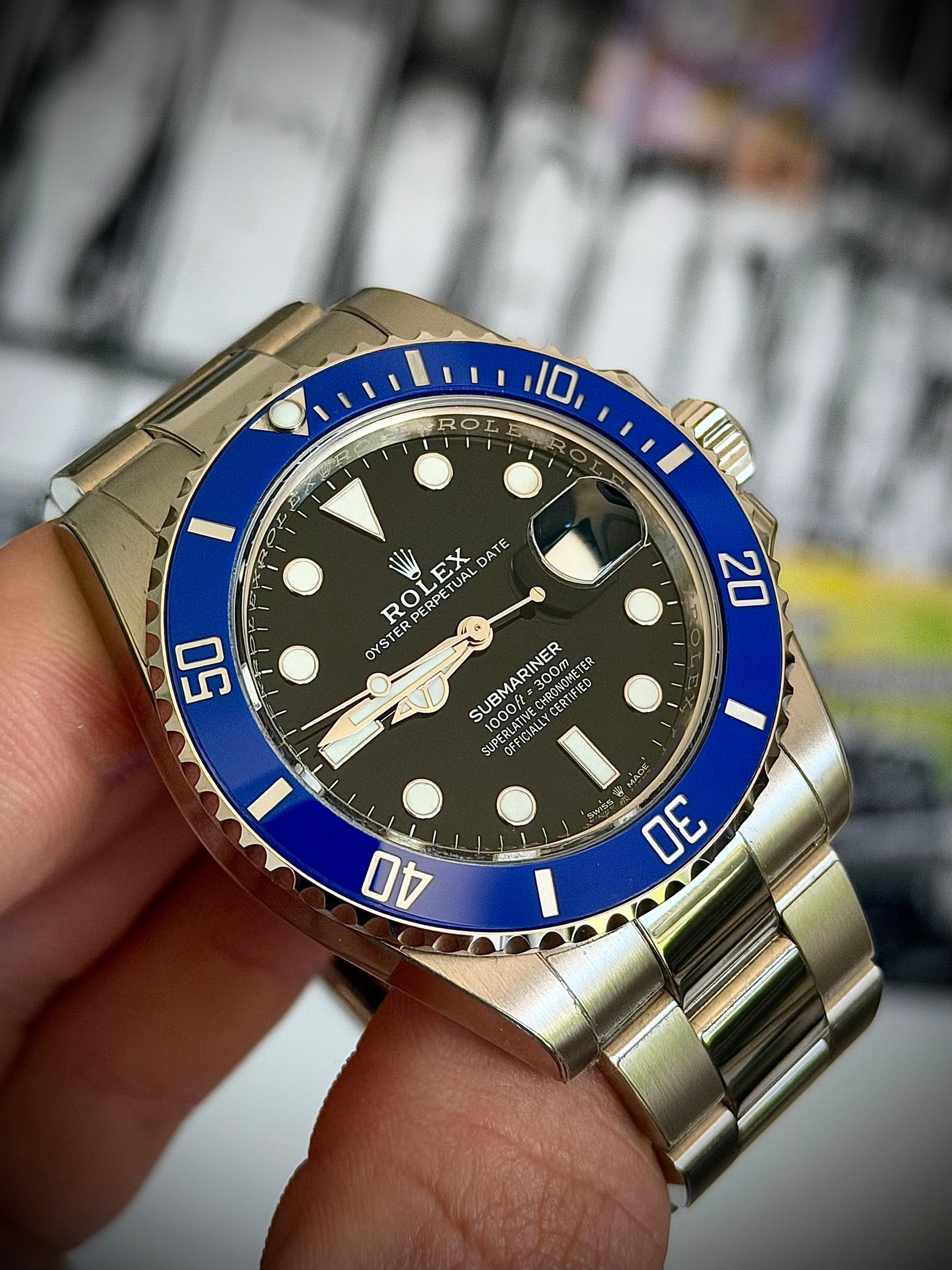 2023 ROLEX SUBMARINER DATE, 126619LB, COOKIE MONSTER, FULL SET, INC GST