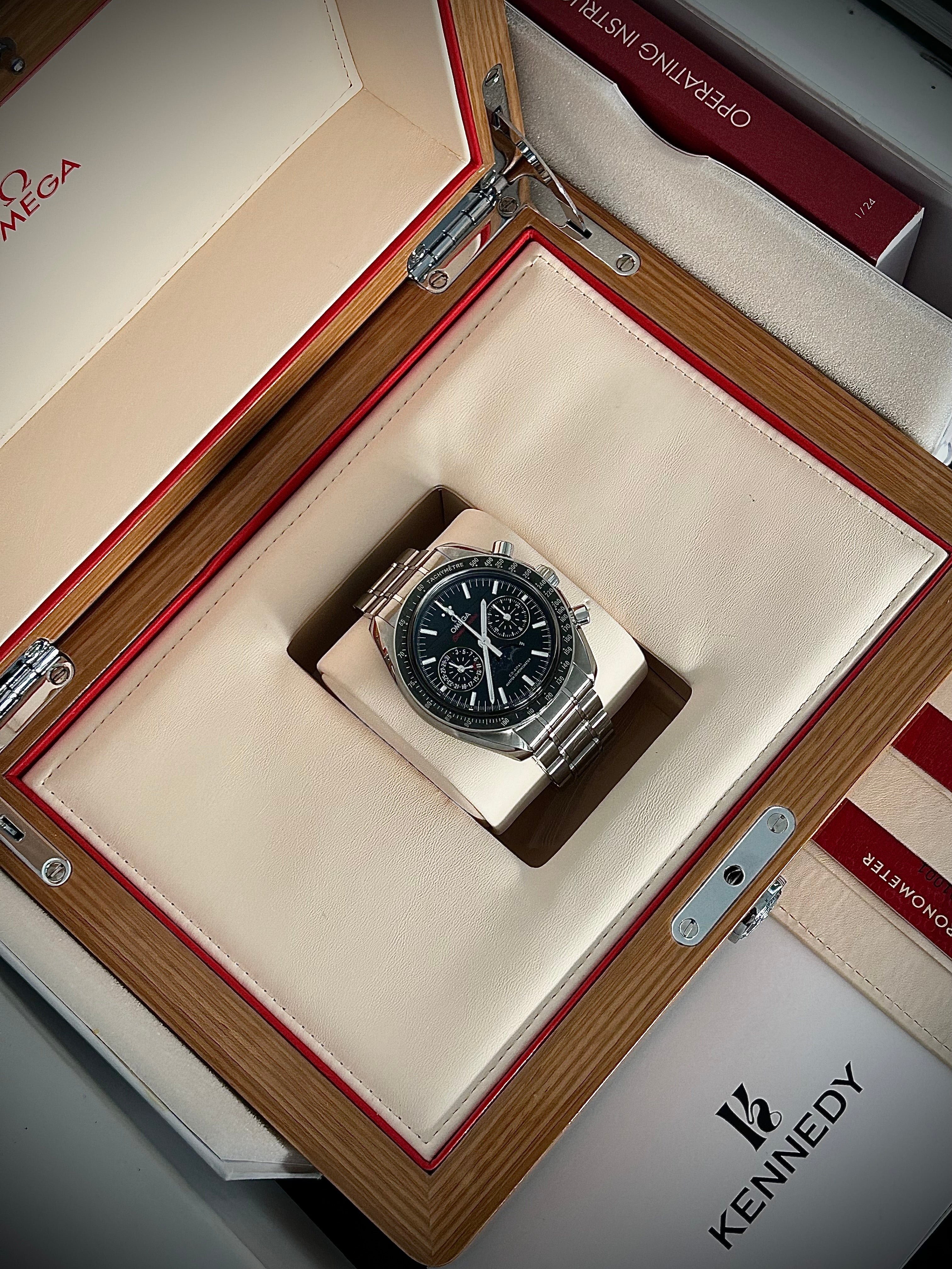 2022 OMEGA SPEEDMASTER MOONPHASE, FULL SET, INC GST