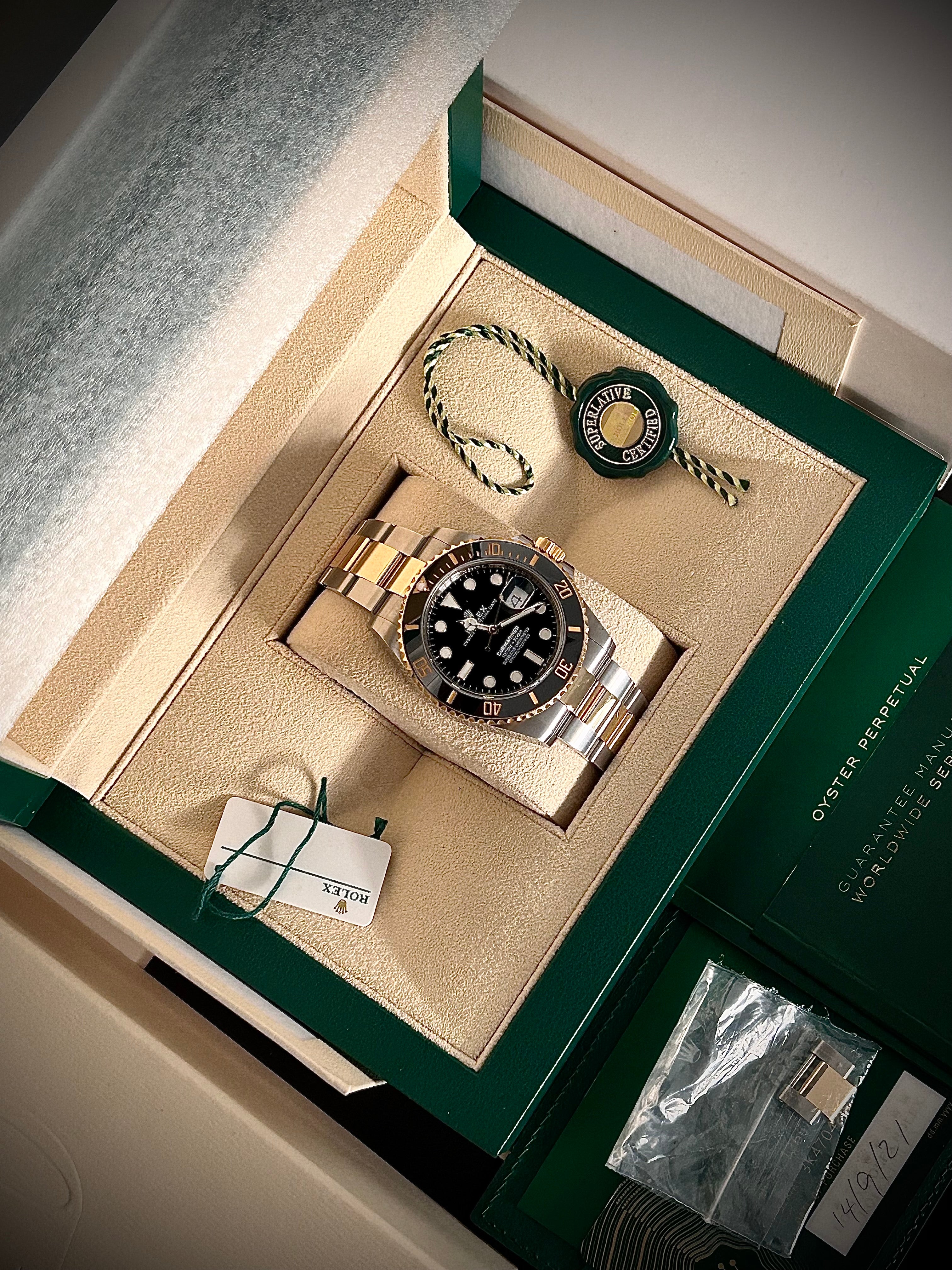 2021 ROLEX SUBMARINER DATE TWO TONE, 126613LN, FULL SET, INC GST