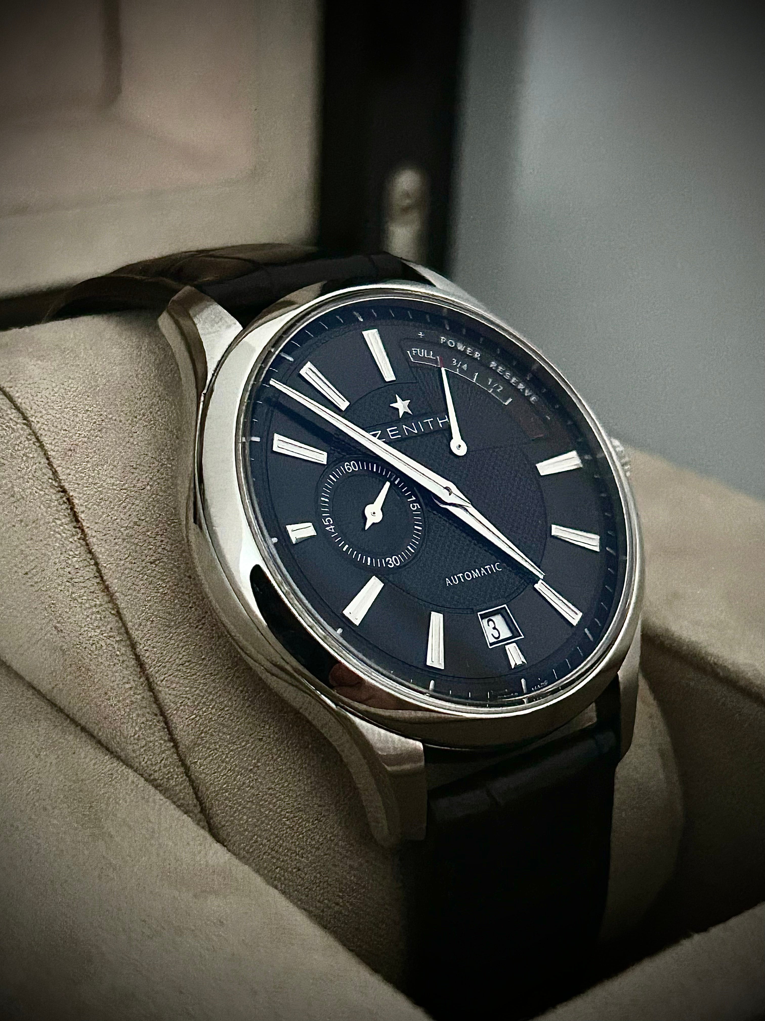 ZENITH ELITE CAPTAIN POWER RESERVE, FULL SET, INC GST