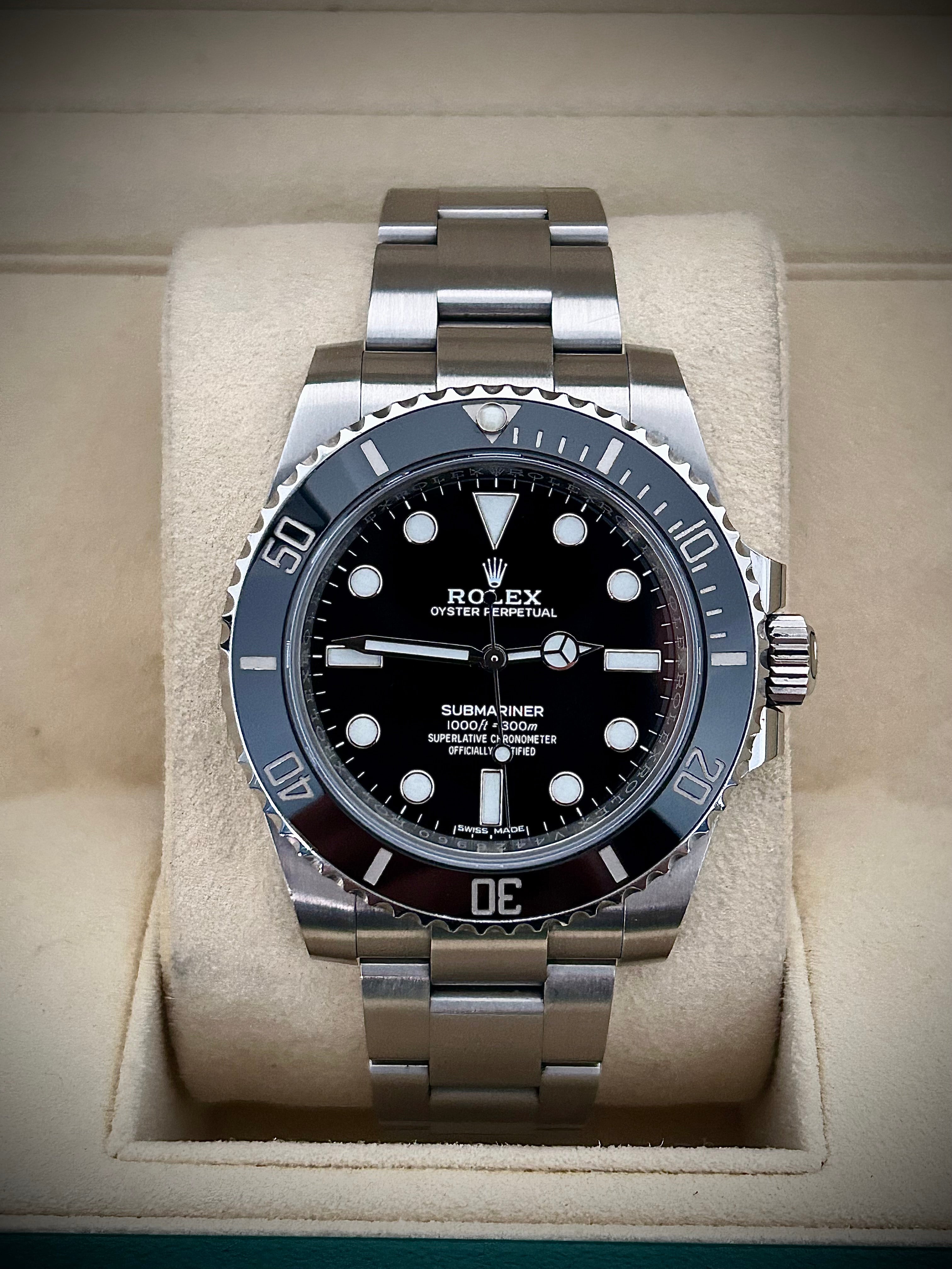 2018 ROLEX SUBMARINER NO DATE, 114060, FULL SET, INC GST