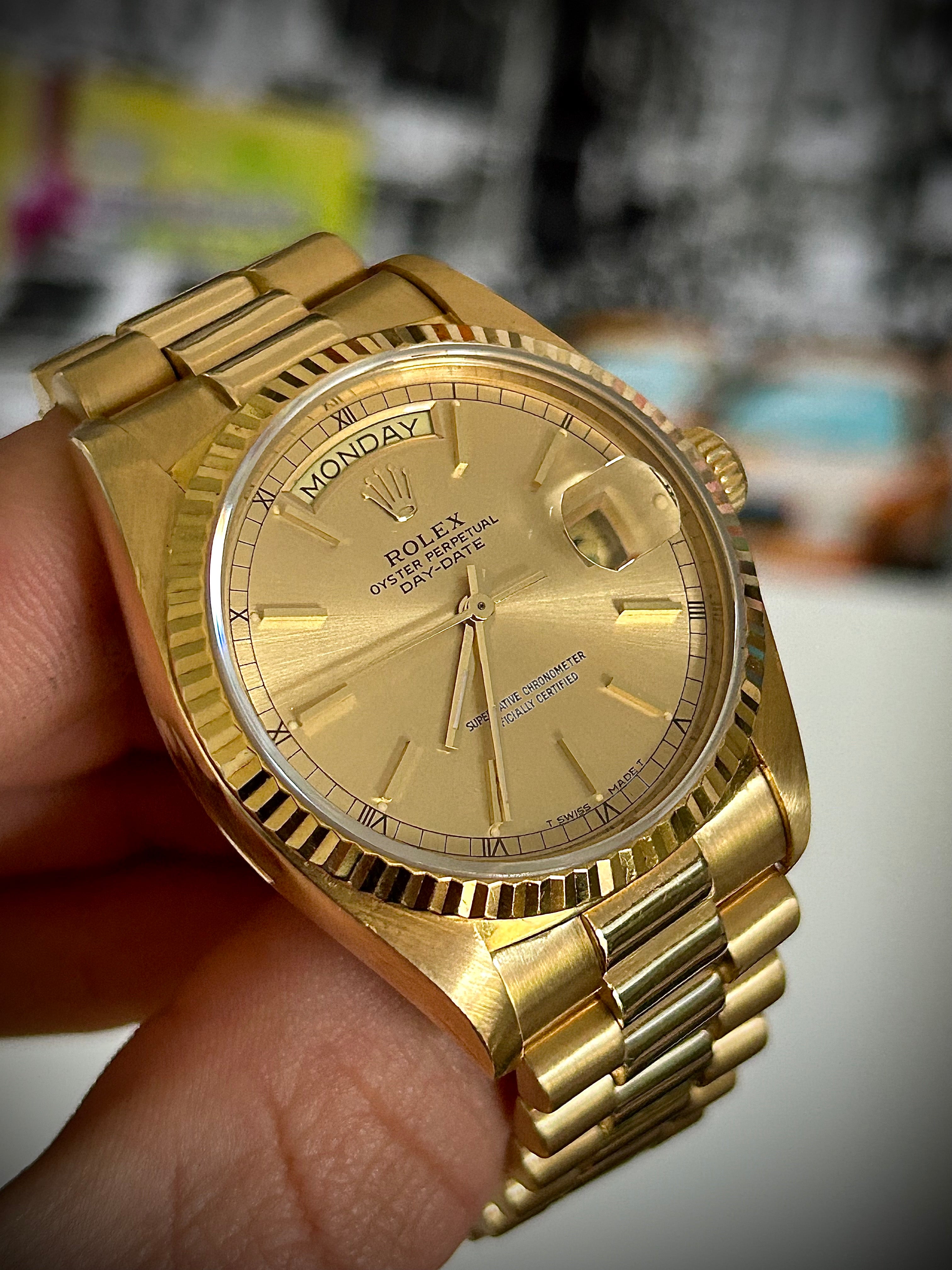 1979 ROLEX DAY-DATE, 18038, WATCH ONLY, GST