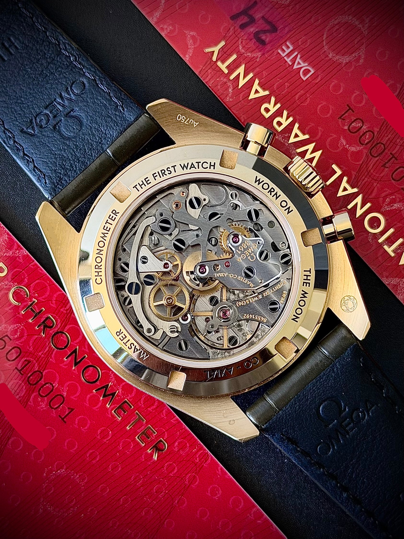 2023 OMEGA SPEEDMASTER MOONSHINE GOLD, FULL SET, INC GST