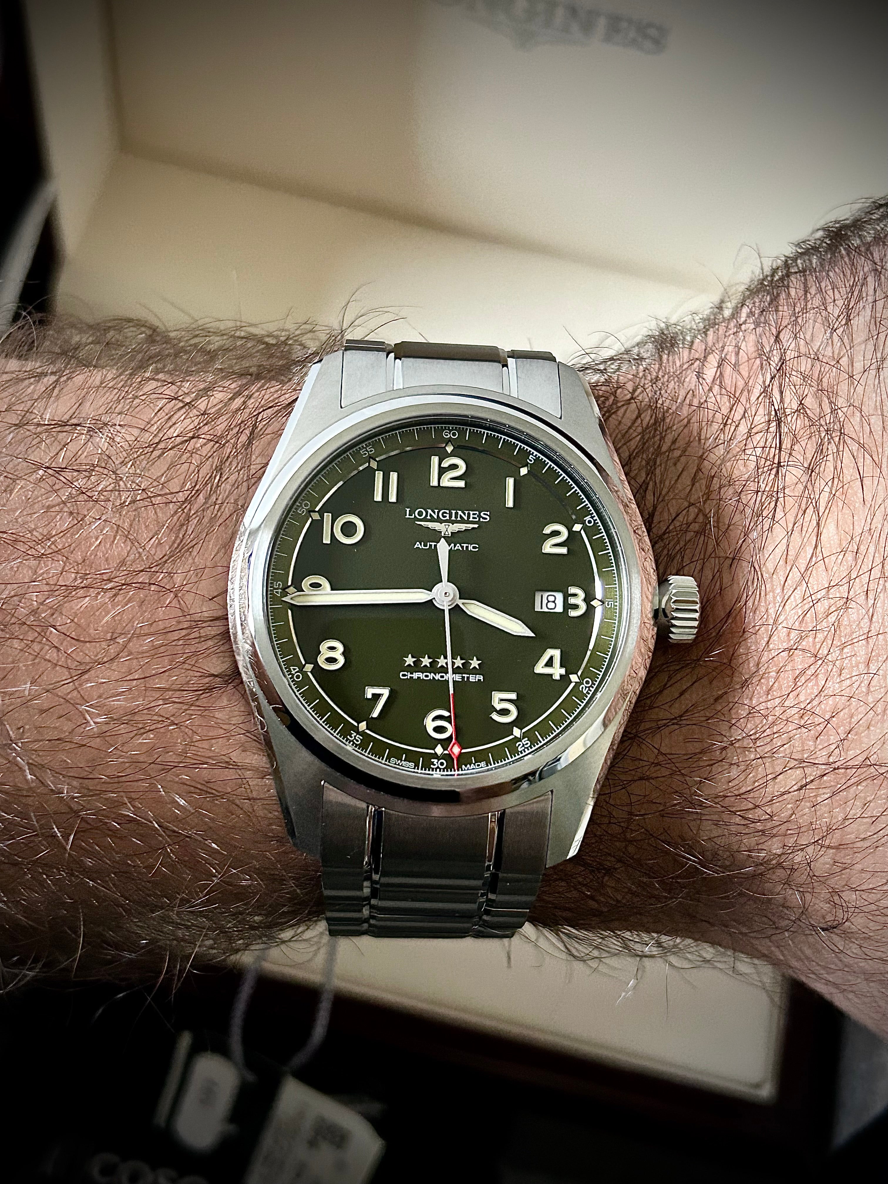 2025 LONGINES SPIRIT, GREEN DIAL, BRAND NEW, FULL SET, INC GST