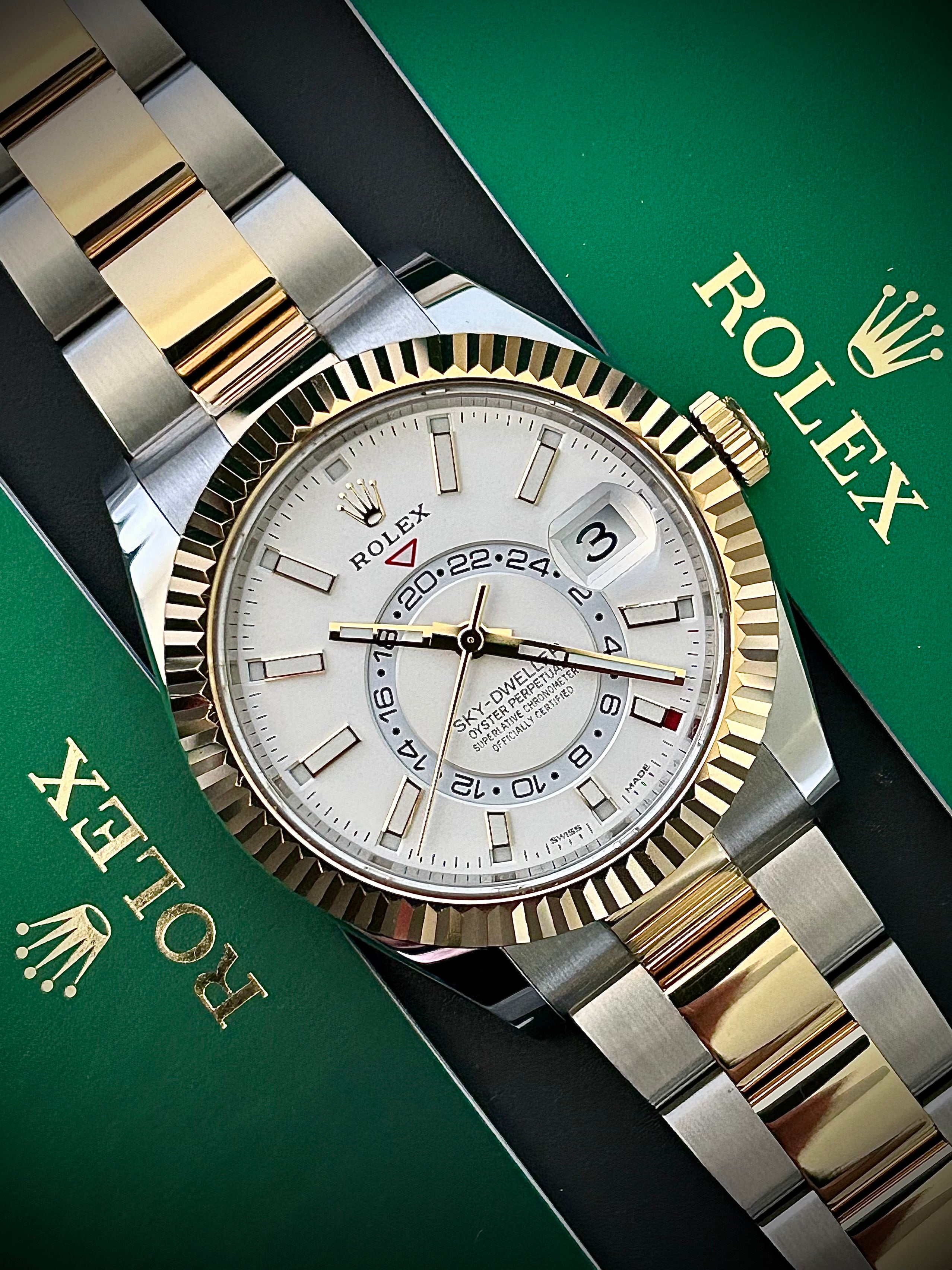 2021 ROLEX SKY DWELLER, TWO TONE, 326933, FULL SET, INC GST