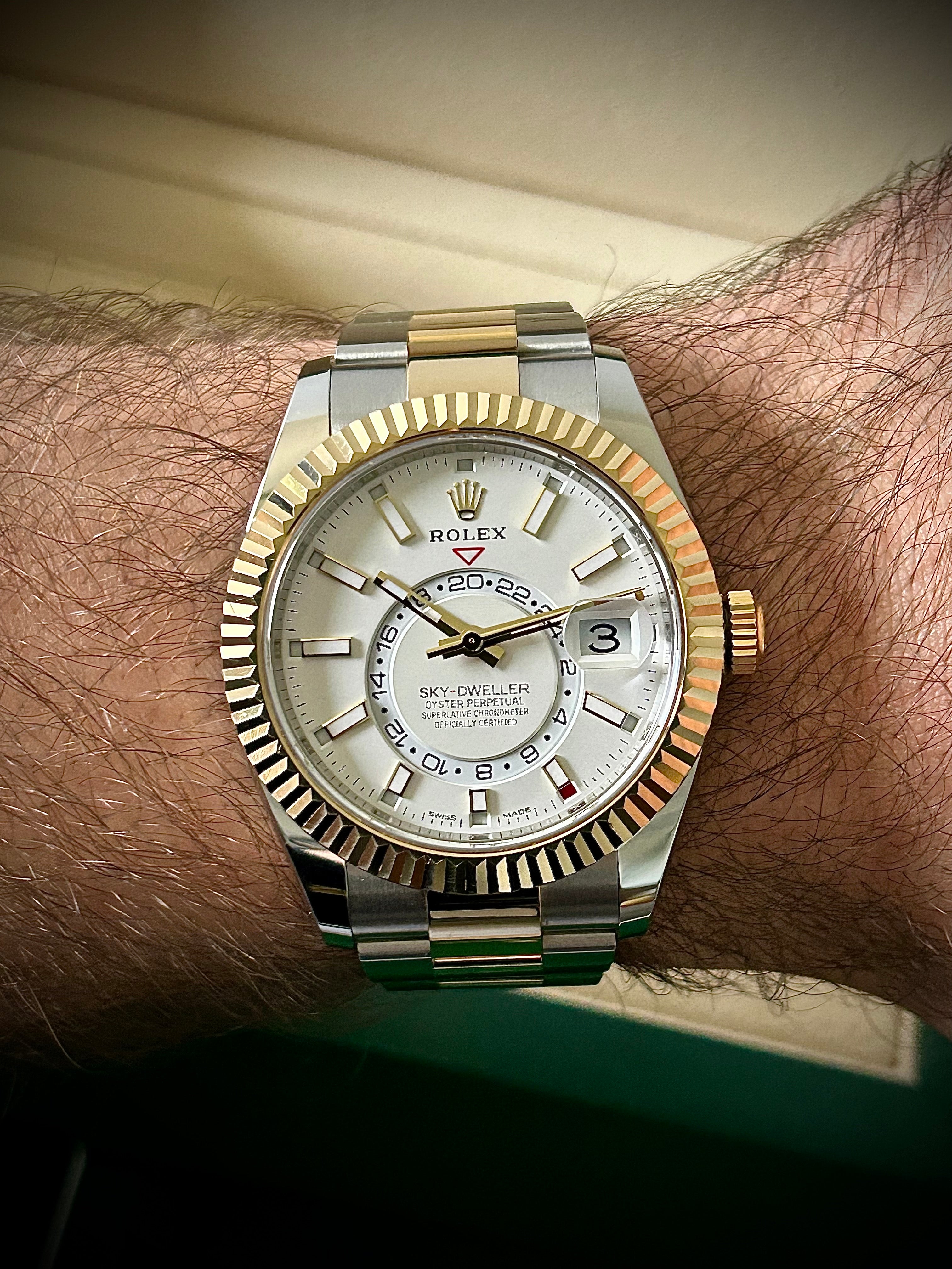 2021 ROLEX SKY DWELLER, TWO TONE, 326933, FULL SET, INC GST