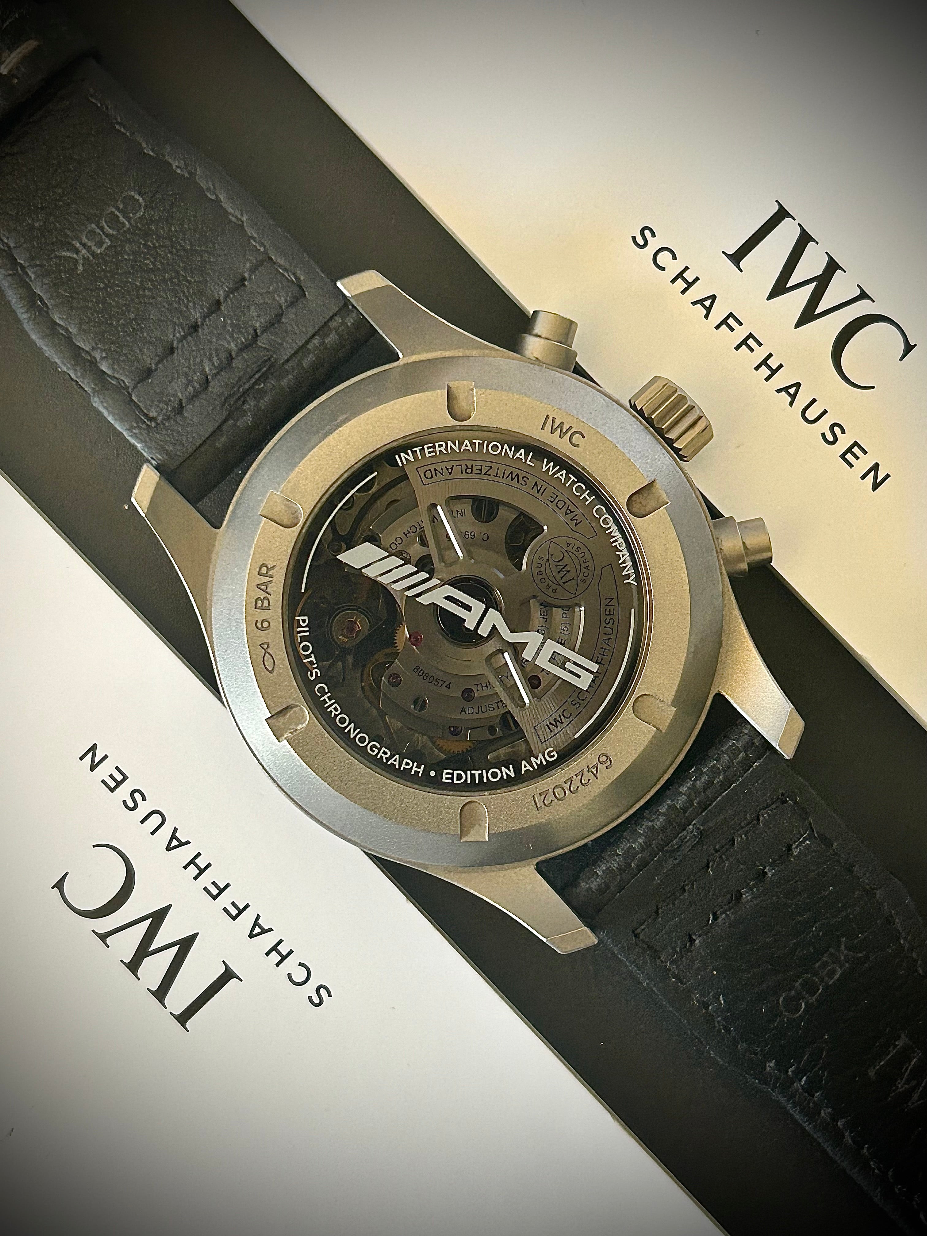 2023 IWC PILOTS WATCH CHRONOGRAPH AMG, IW377903, FULL SET, INC GST