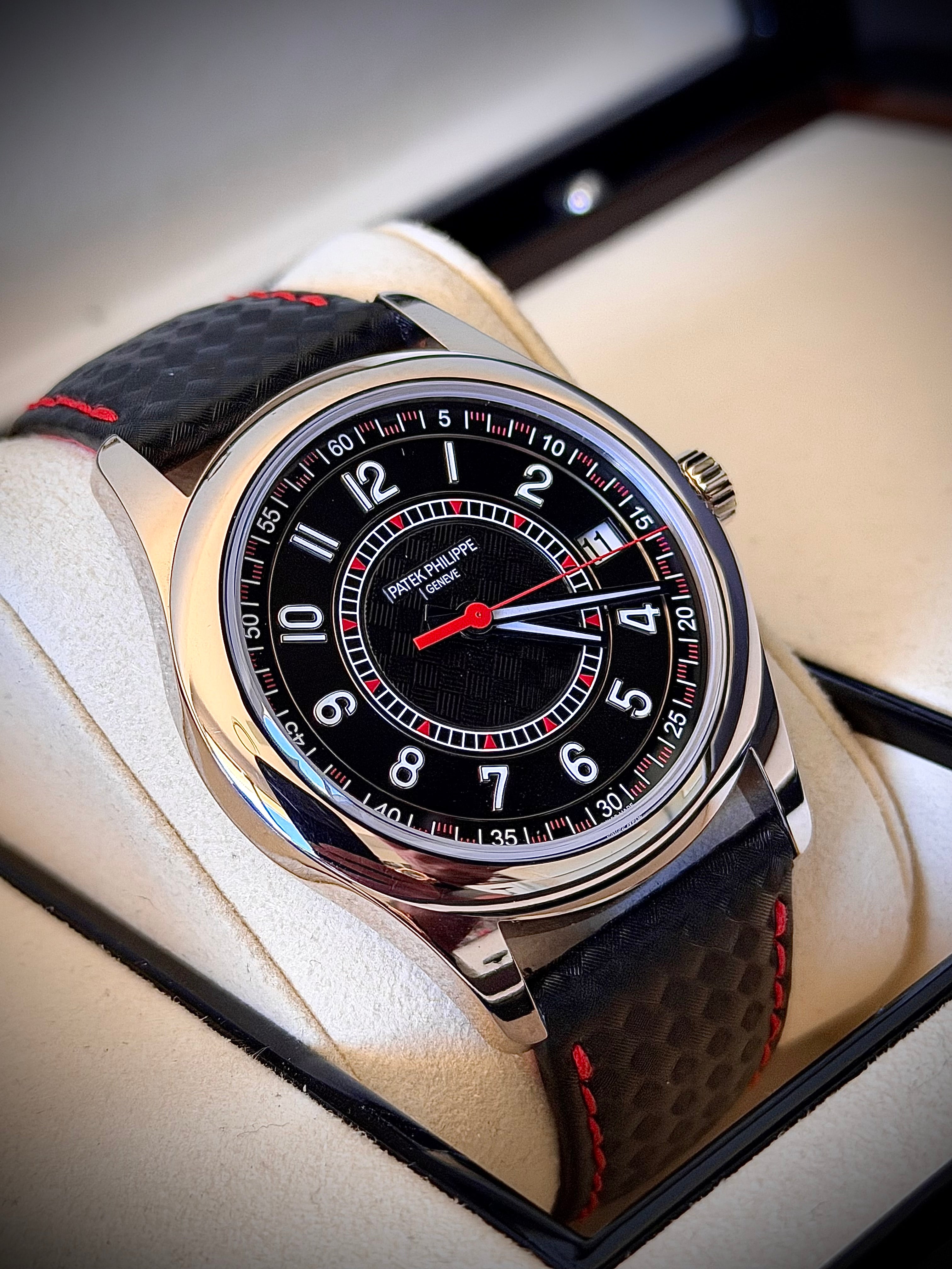 2025 PATEK PHILIPPE CALATRAVA 6007G, BLACK & RED, FULL SET, INC GST