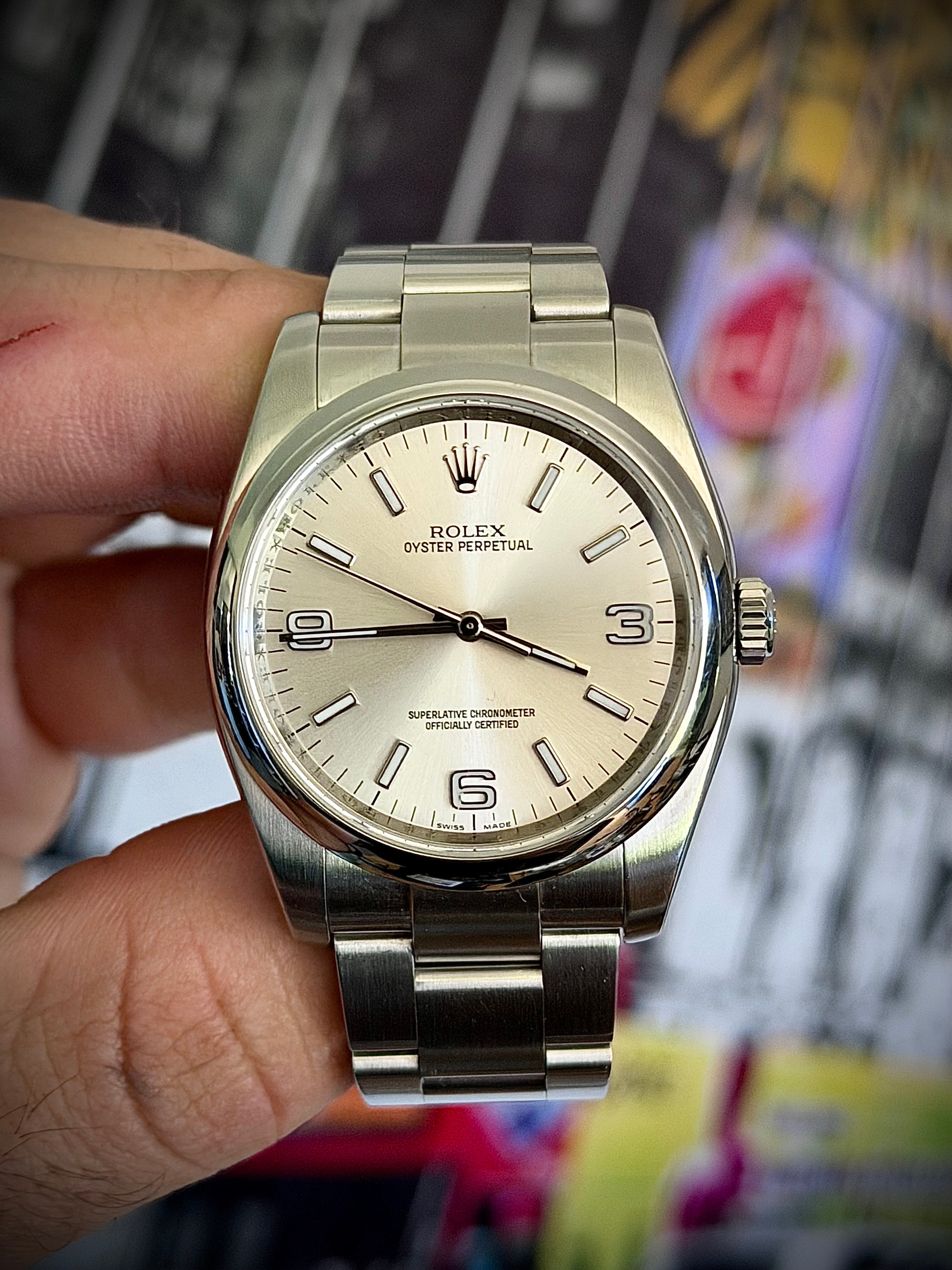 2012 ROLEX OYSTER PERPETUAL 36, FULL SET, INC GST
