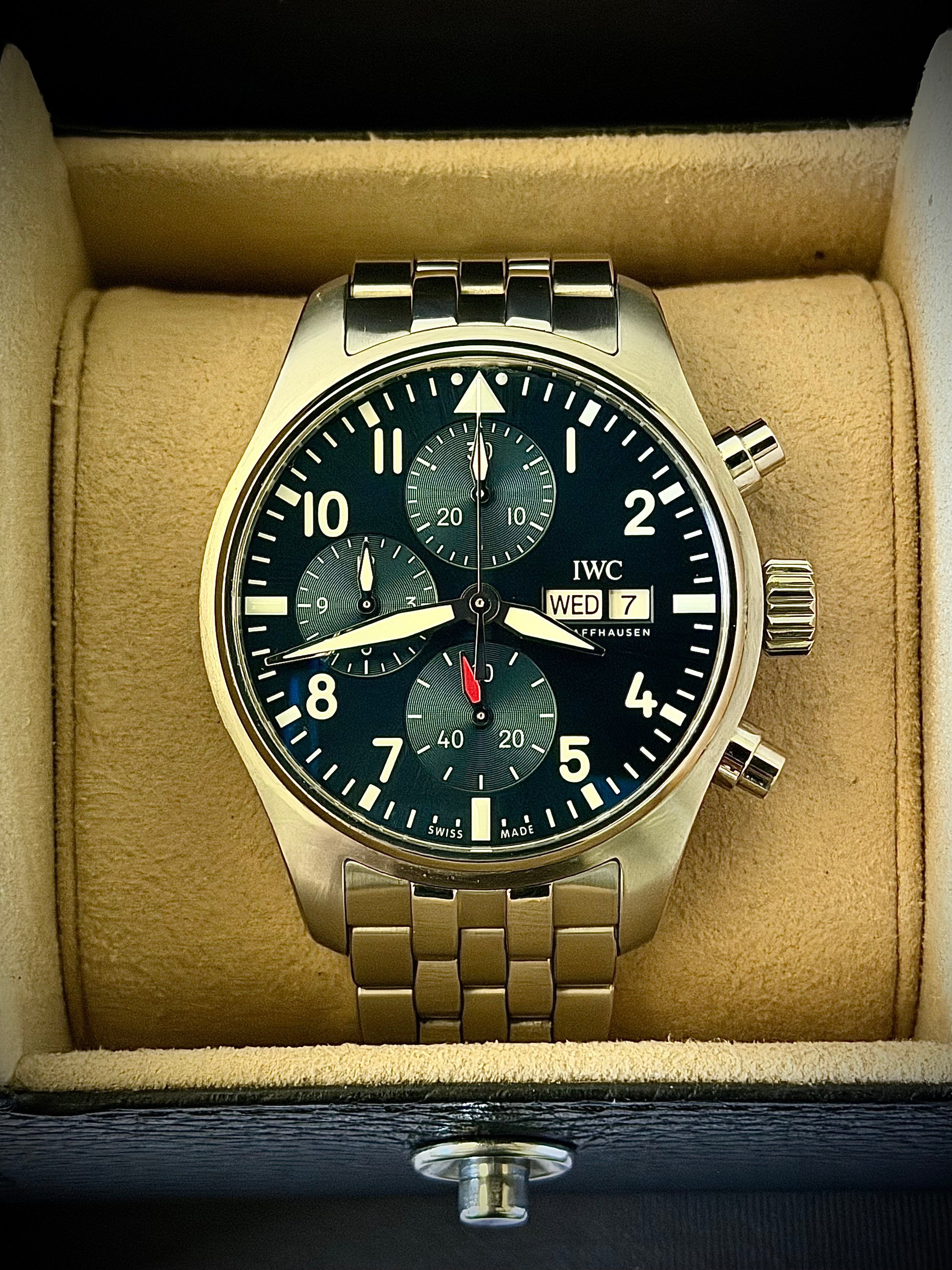 2022 IWC PILOT’S WATCH CHRONOGRAPH 41, IW388102, FULL SET, INC GST