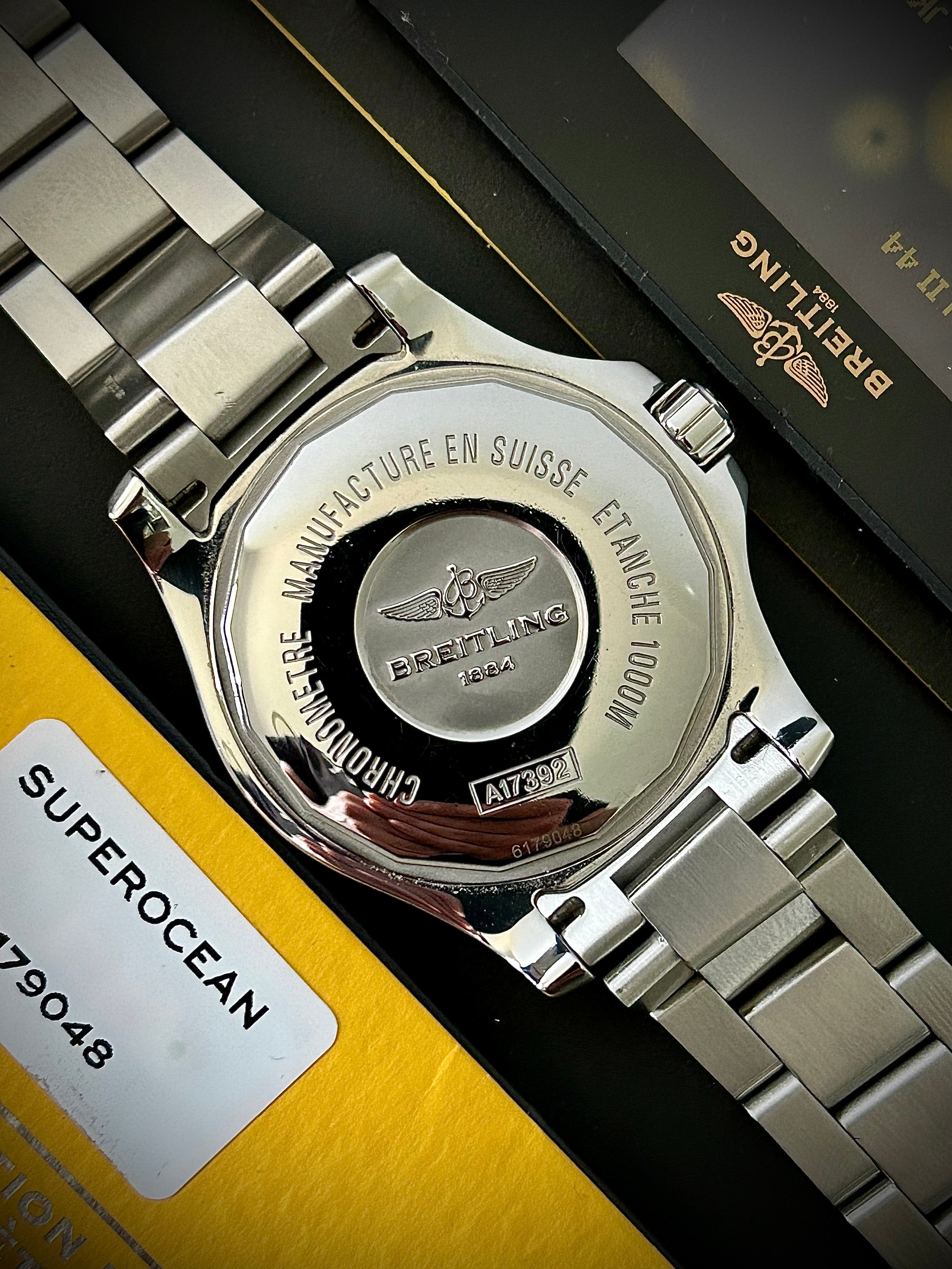 2019 BREITLING SUPEROCEAN 44, A17392D8/C910, BOX AND PAPERS, INC GST