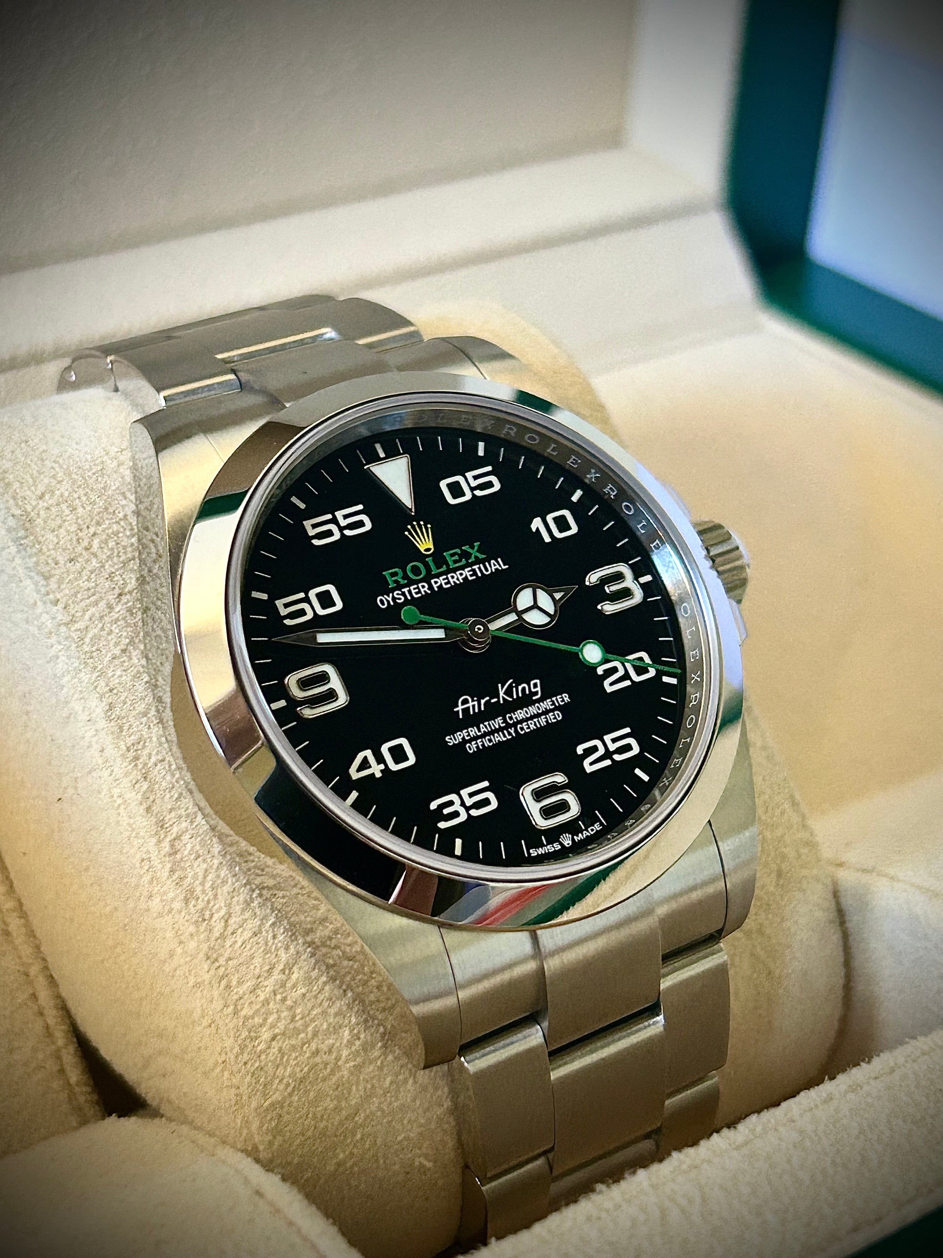 2023 ROLEX AIR KING, 126900, FULL SET, INC GST