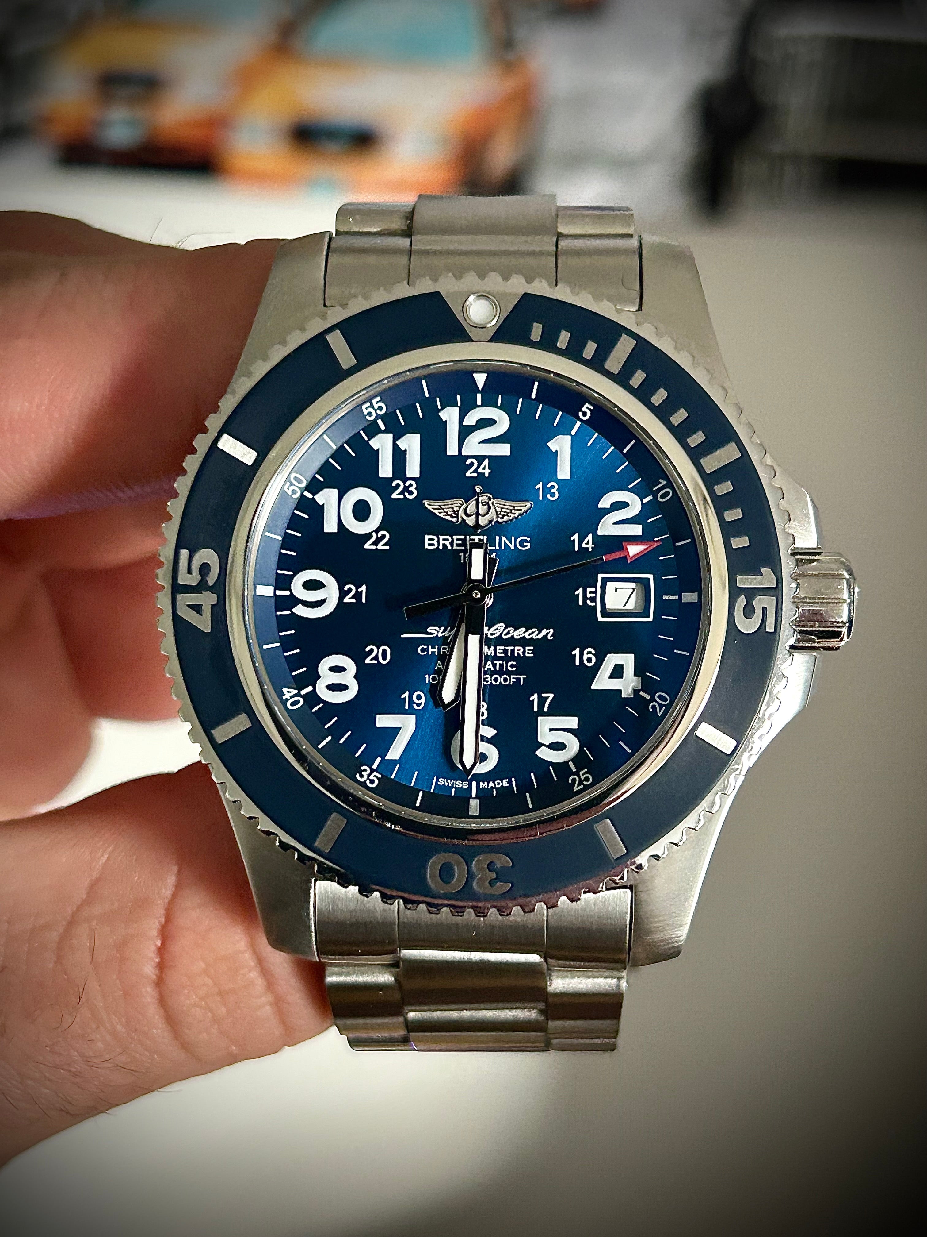 2019 BREITLING SUPEROCEAN 44, A17392D8/C910, BOX AND PAPERS, INC GST