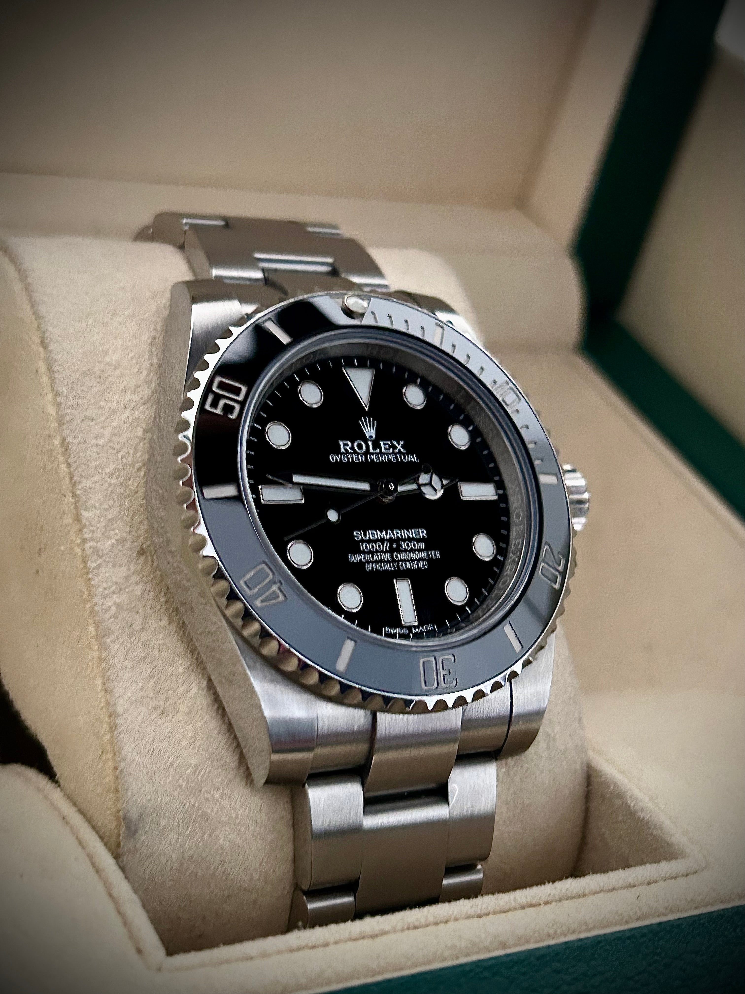 2018 ROLEX SUBMARINER NO DATE, 114060, FULL SET, INC GST