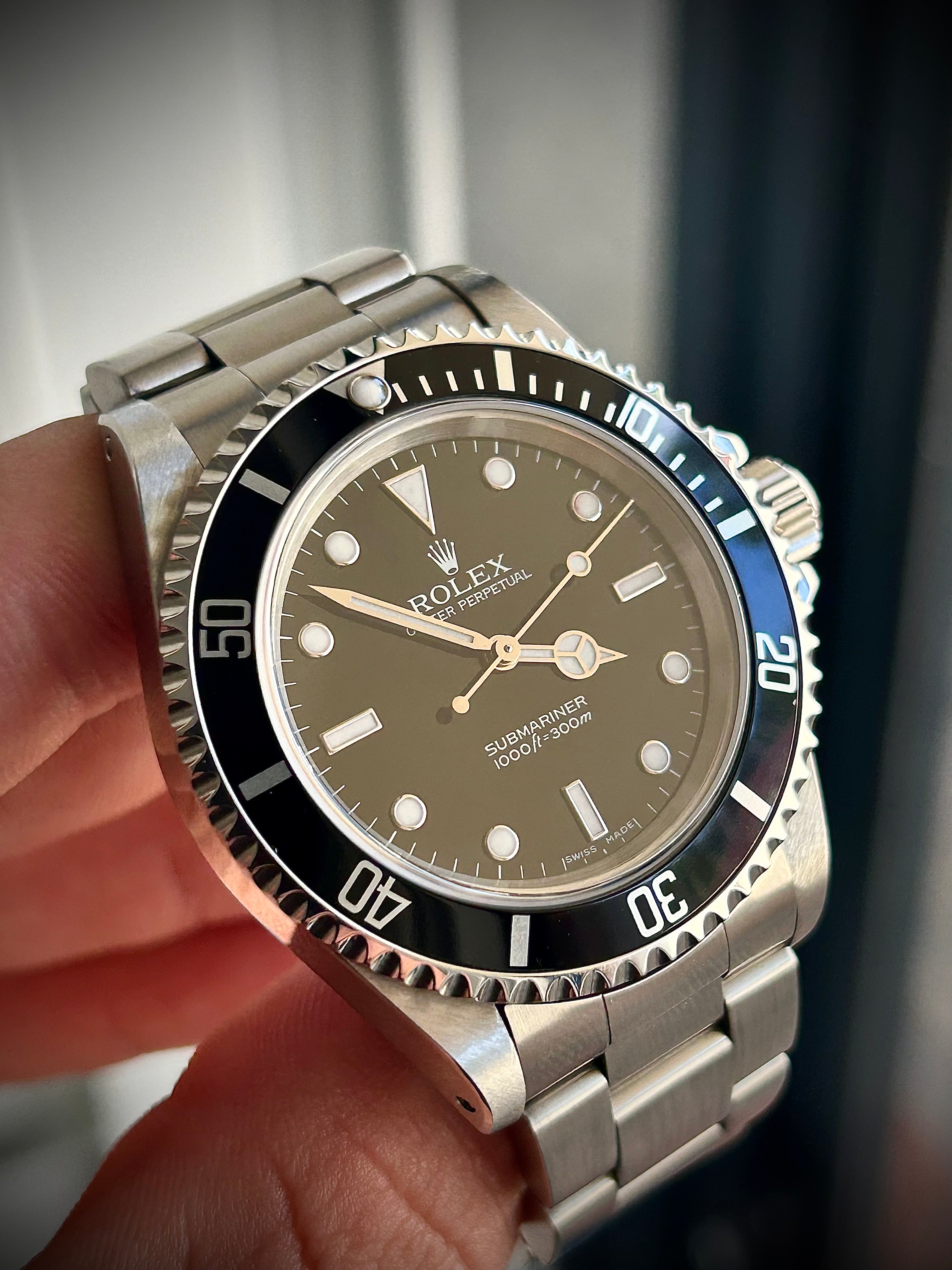 2008 ROLEX SUBMARINER TWO-LINER 14060M, FULL SET, INC GST