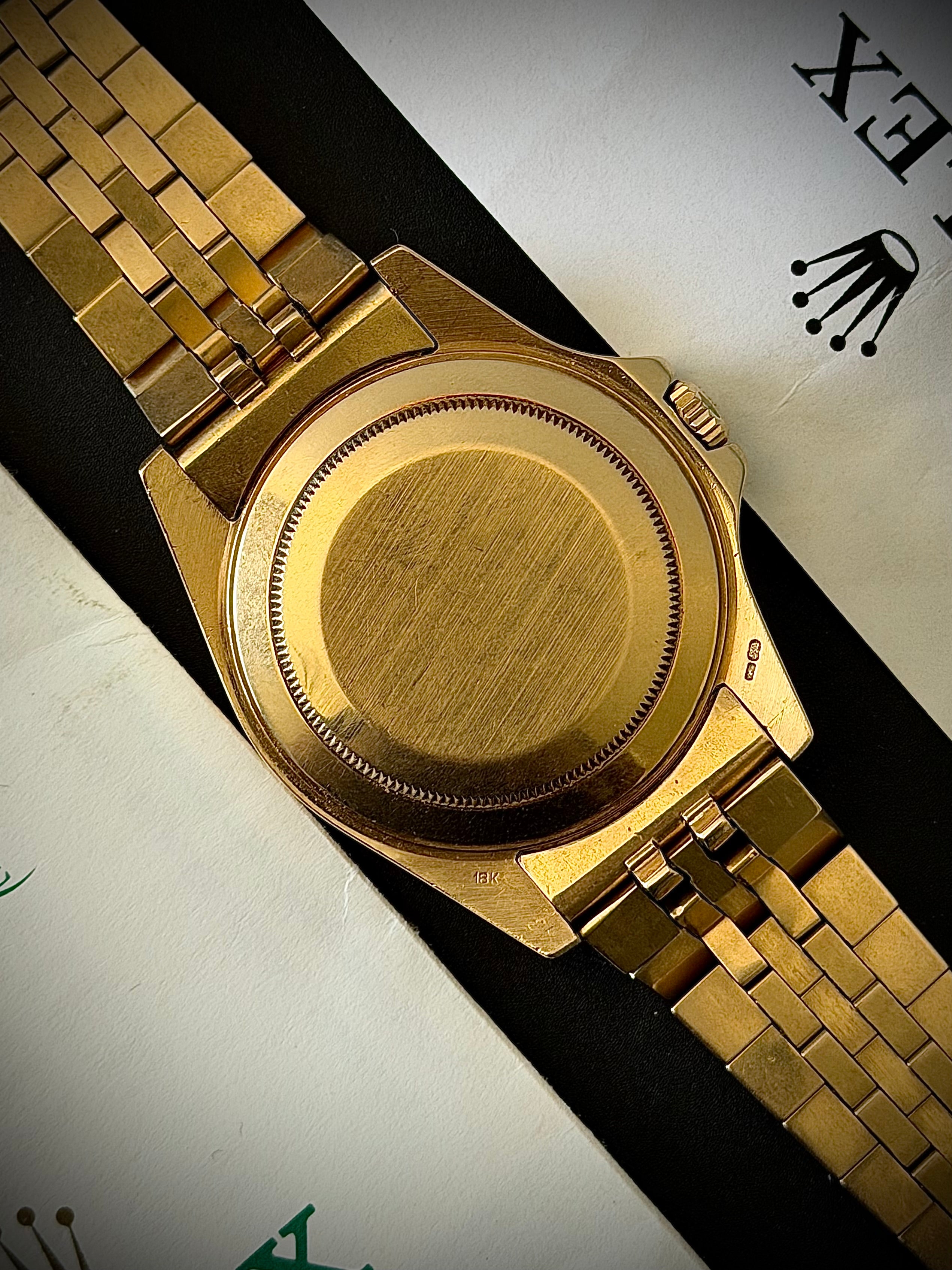 1987 ROLEX GMT-MASTER, 16758, TROPICAL BROWN “LAVA” NIPPLE DIAL, ONE-OWNER FULL SET, INC GST