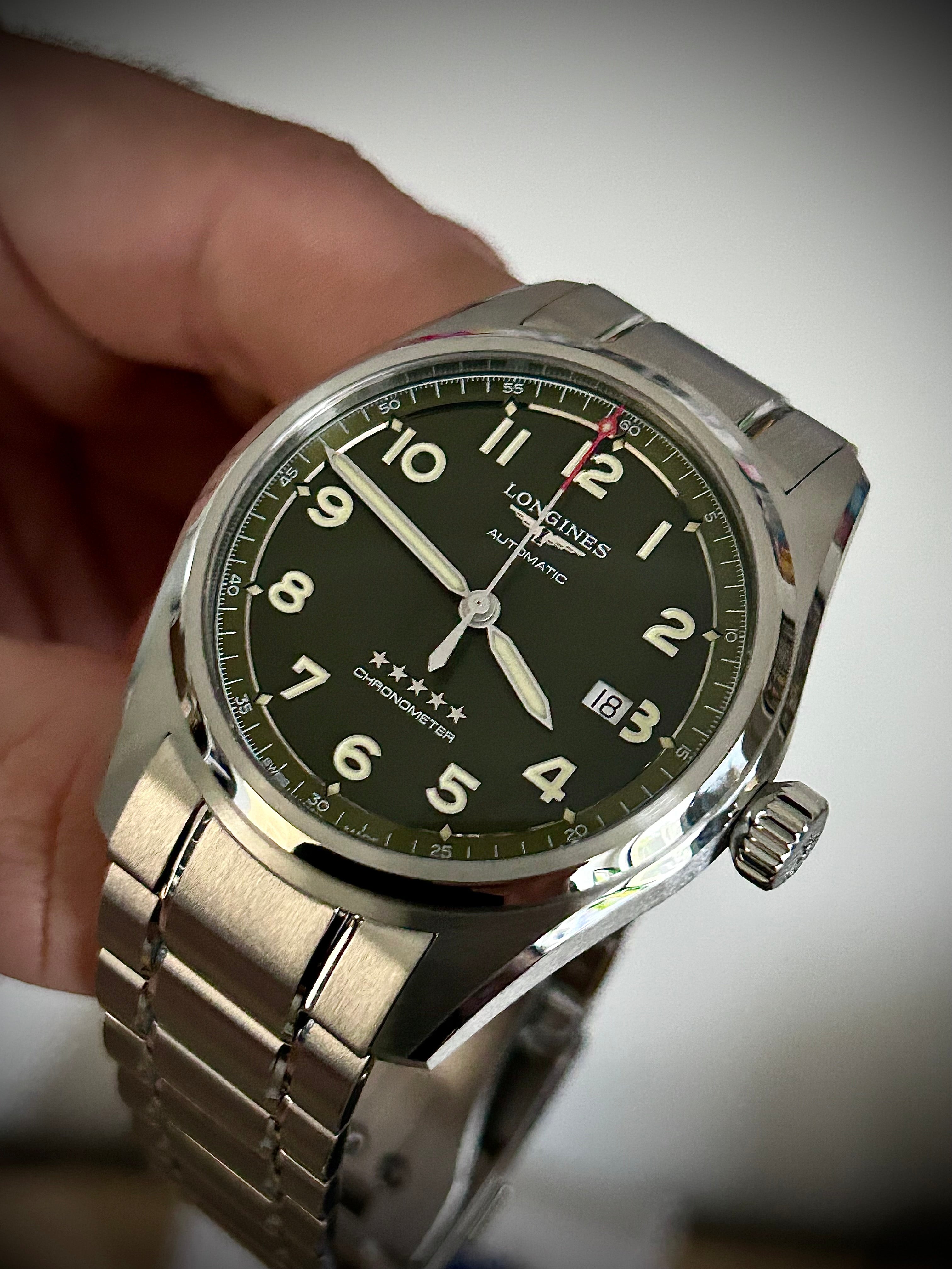 2025 LONGINES SPIRIT, GREEN DIAL, BRAND NEW, FULL SET, INC GST