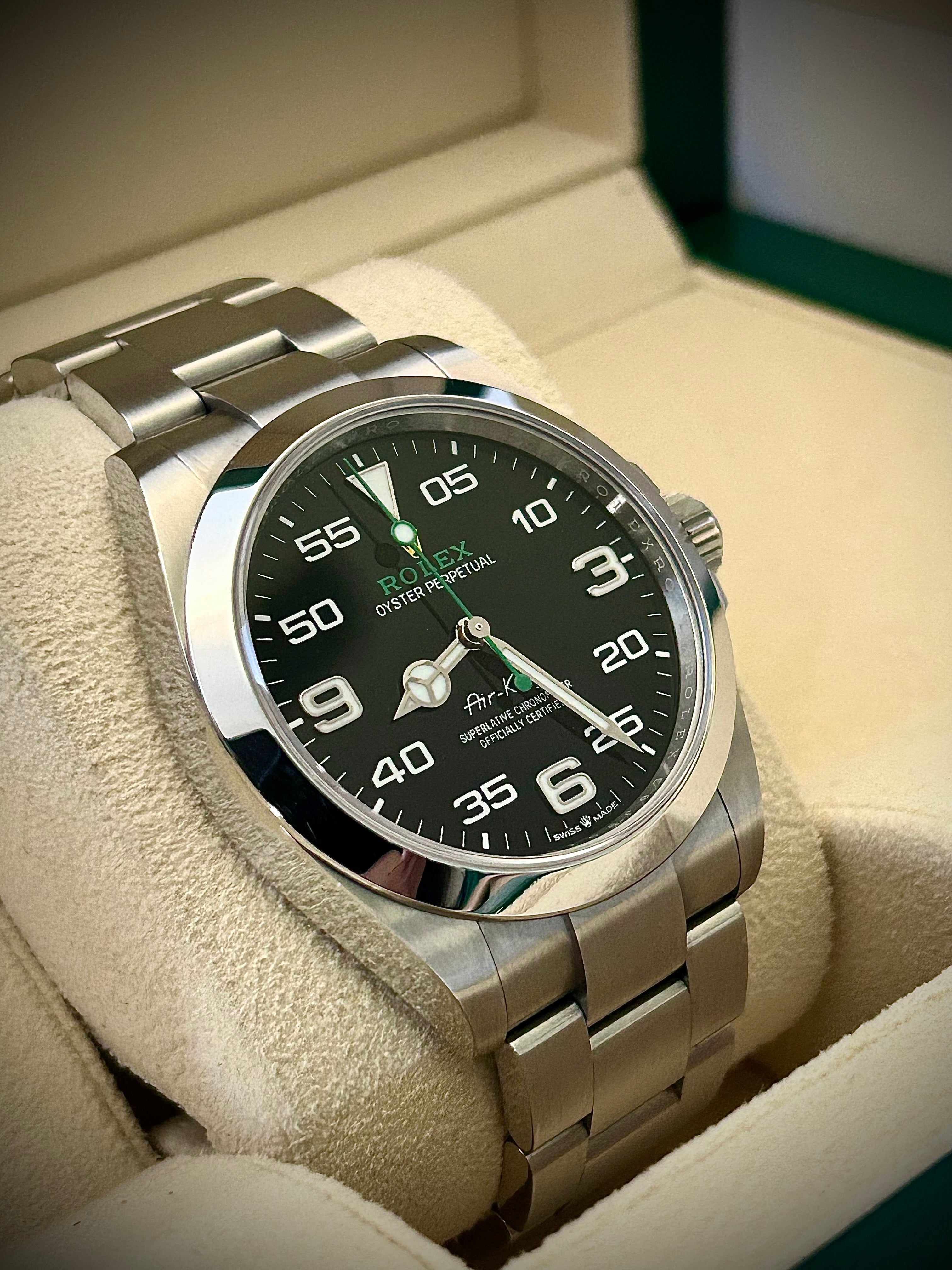 2024 ROLEX AIR KING, 126900, FULL SET, INC GST