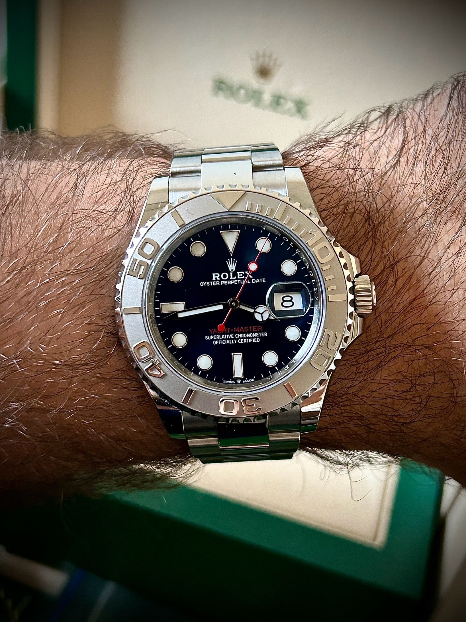 2023 ROLEX YACHT-MASTER 40, BLUE DIAL, 126622, FULL SET