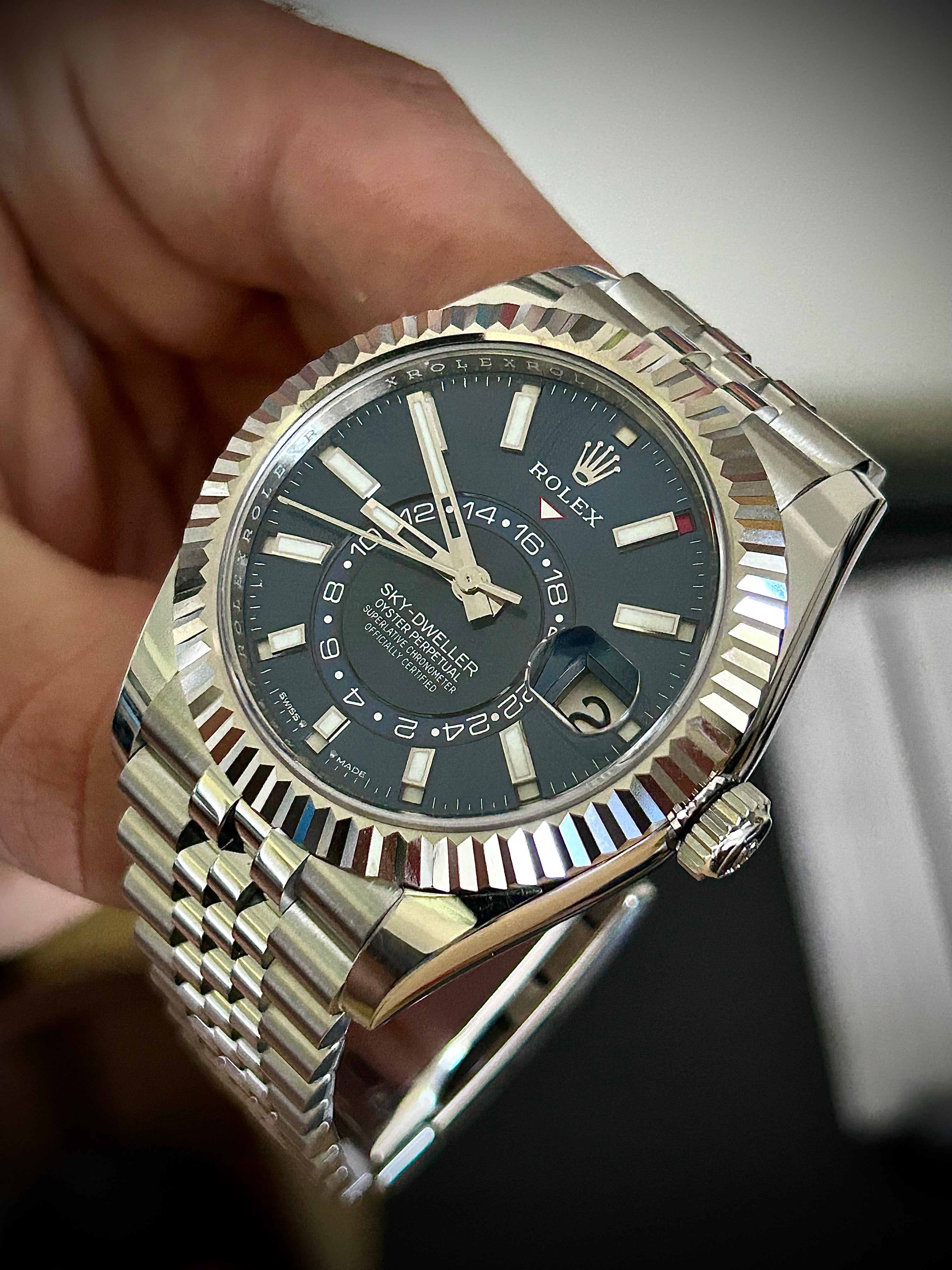 2025 ROLEX SKY DWELLER, BLUE DIAL, JUBILEE, 336934, FULL SET, INC GST