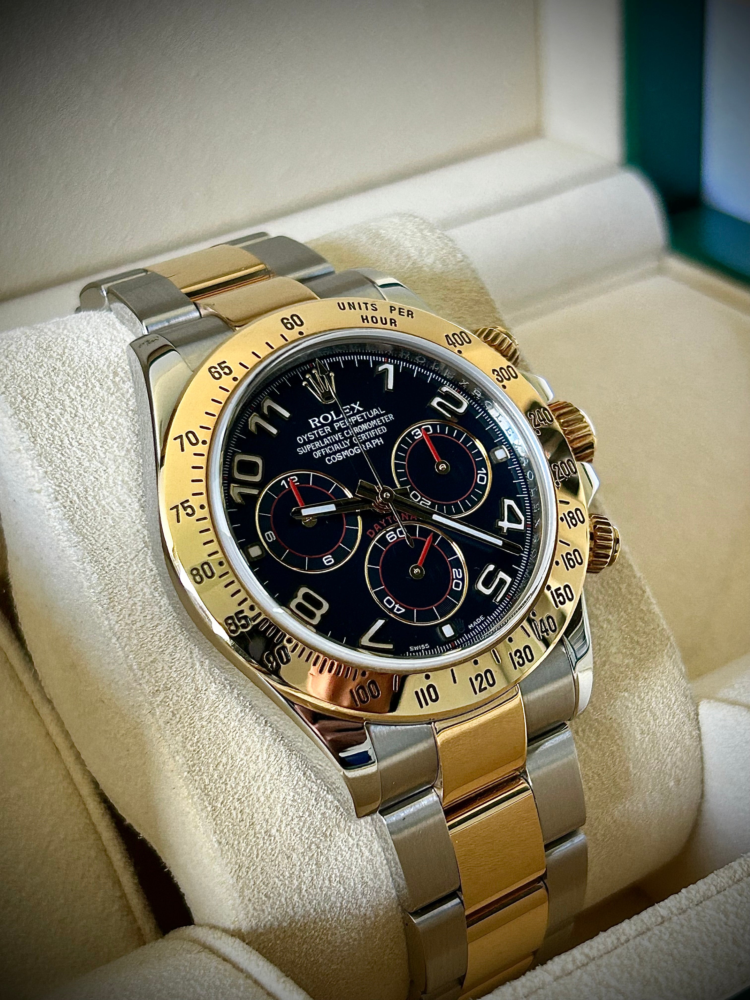 2017 ROLEX COSMOGRAPH DAYTONA, BLUE MASERATI DIAL 116523, FULL SET, INC GST