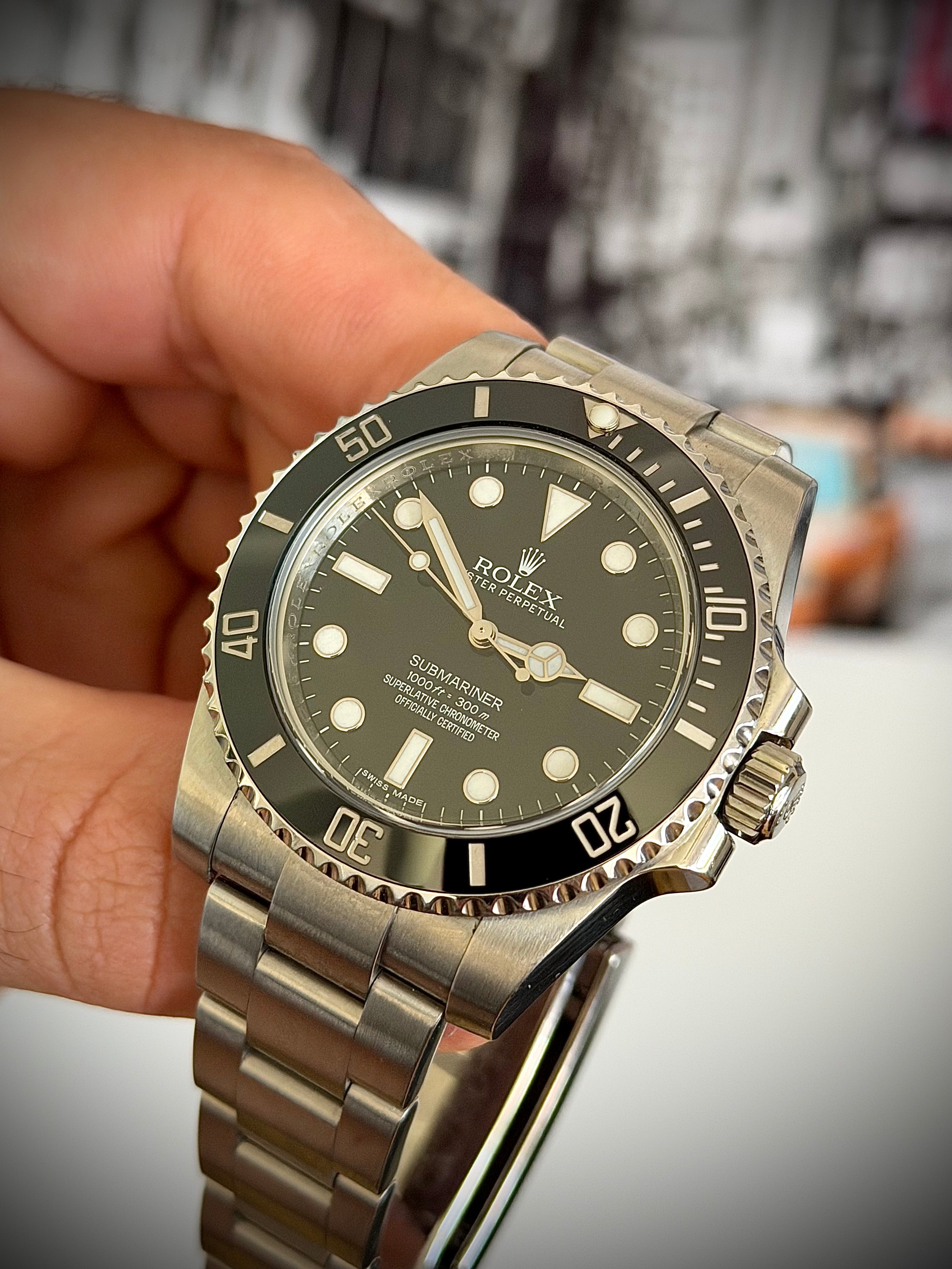 2015 ROLEX SUBMARINER NO DATE, 114060, BOX AND PAPERS, INC GST