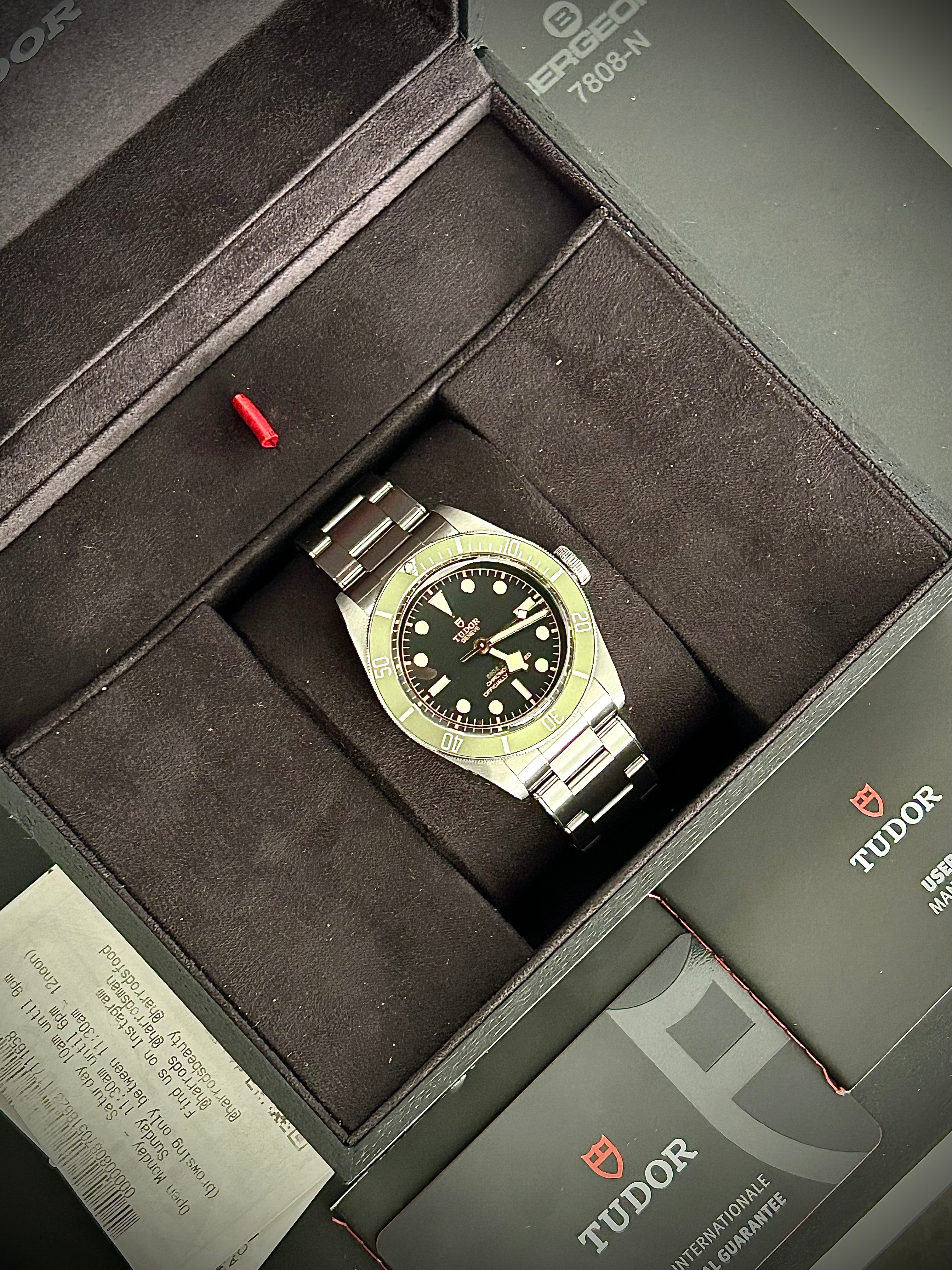 2023 TUDOR BLACK BAY HARRODS, 41MM, M79230G, FULL SET, INC GST