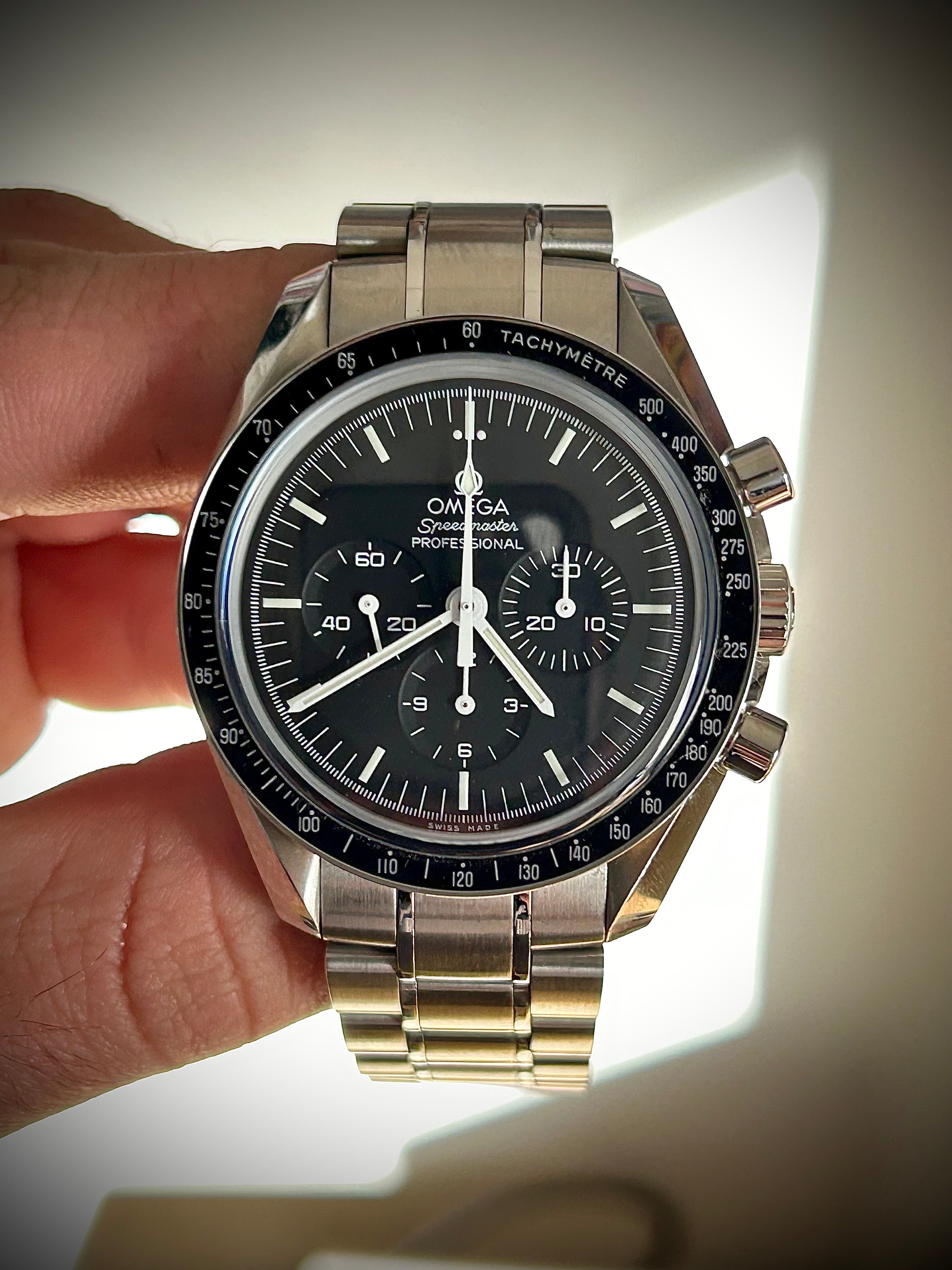 2020 OMEGA SPEEDMASTER MOONWATCH SAPPHIRE SANDWICH, BIG BOX, FULL SET, INC GST