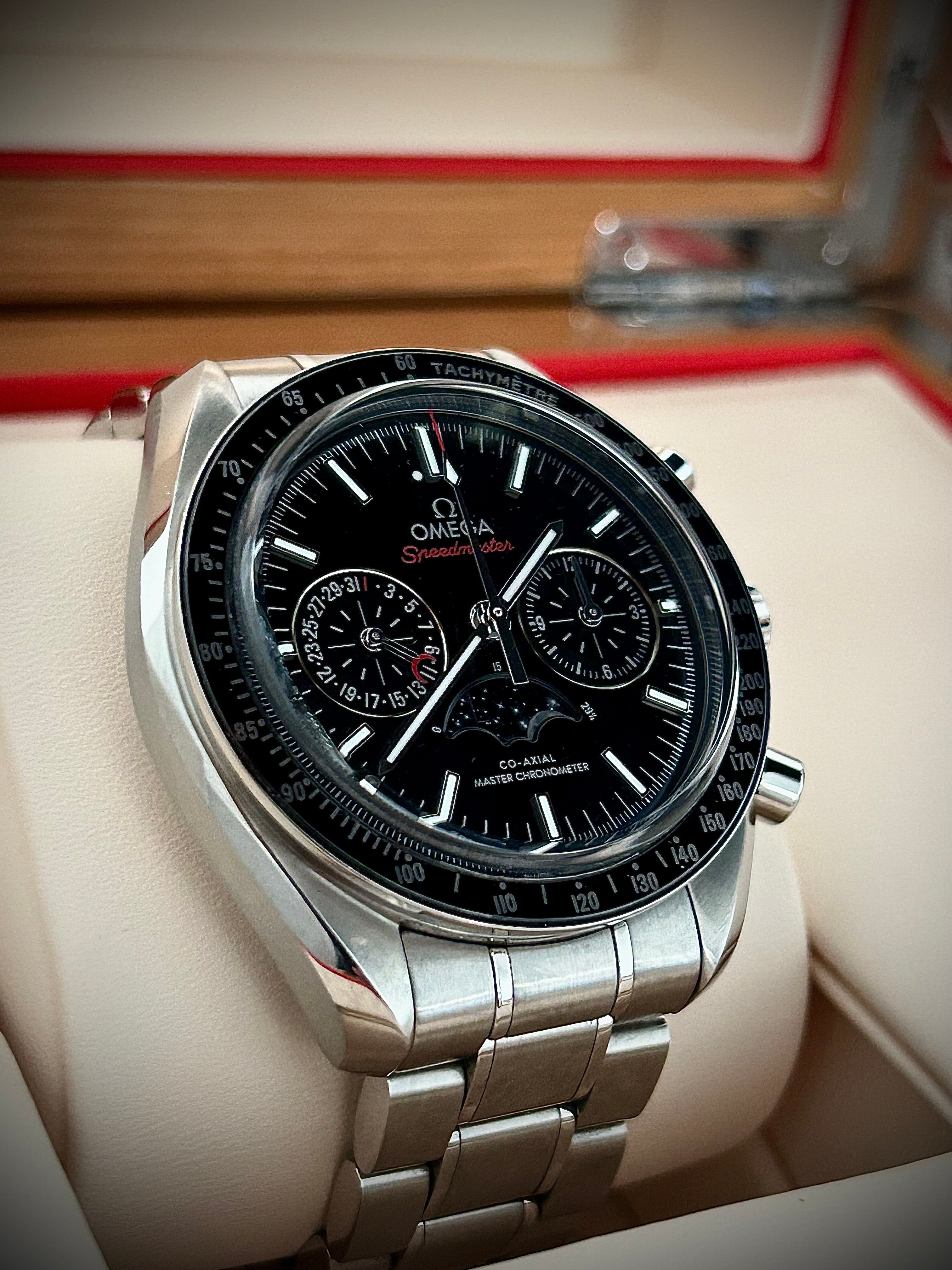 2022 OMEGA SPEEDMASTER MOONPHASE, FULL SET, INC GST