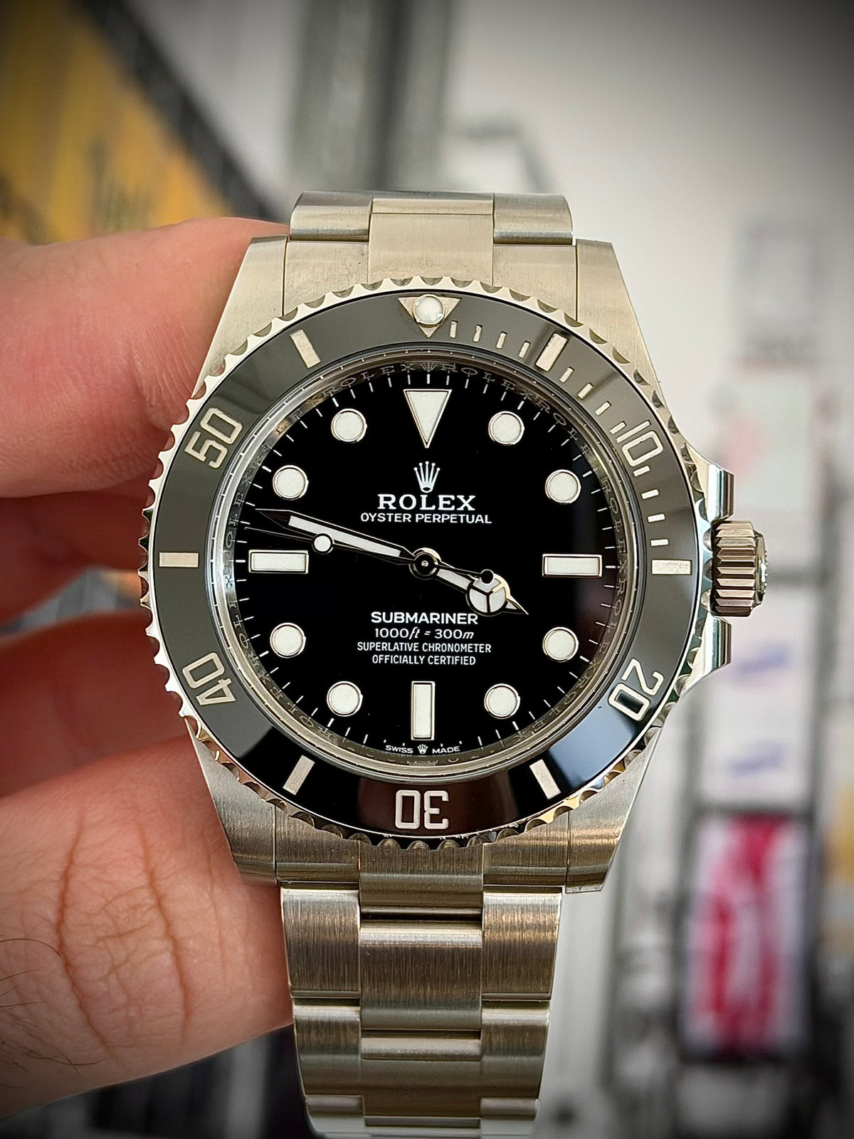 2022 ROLEX SUBMARINER, 124060, NO DATE, FULL SET, NEAR MINT CONDITION, INC GST