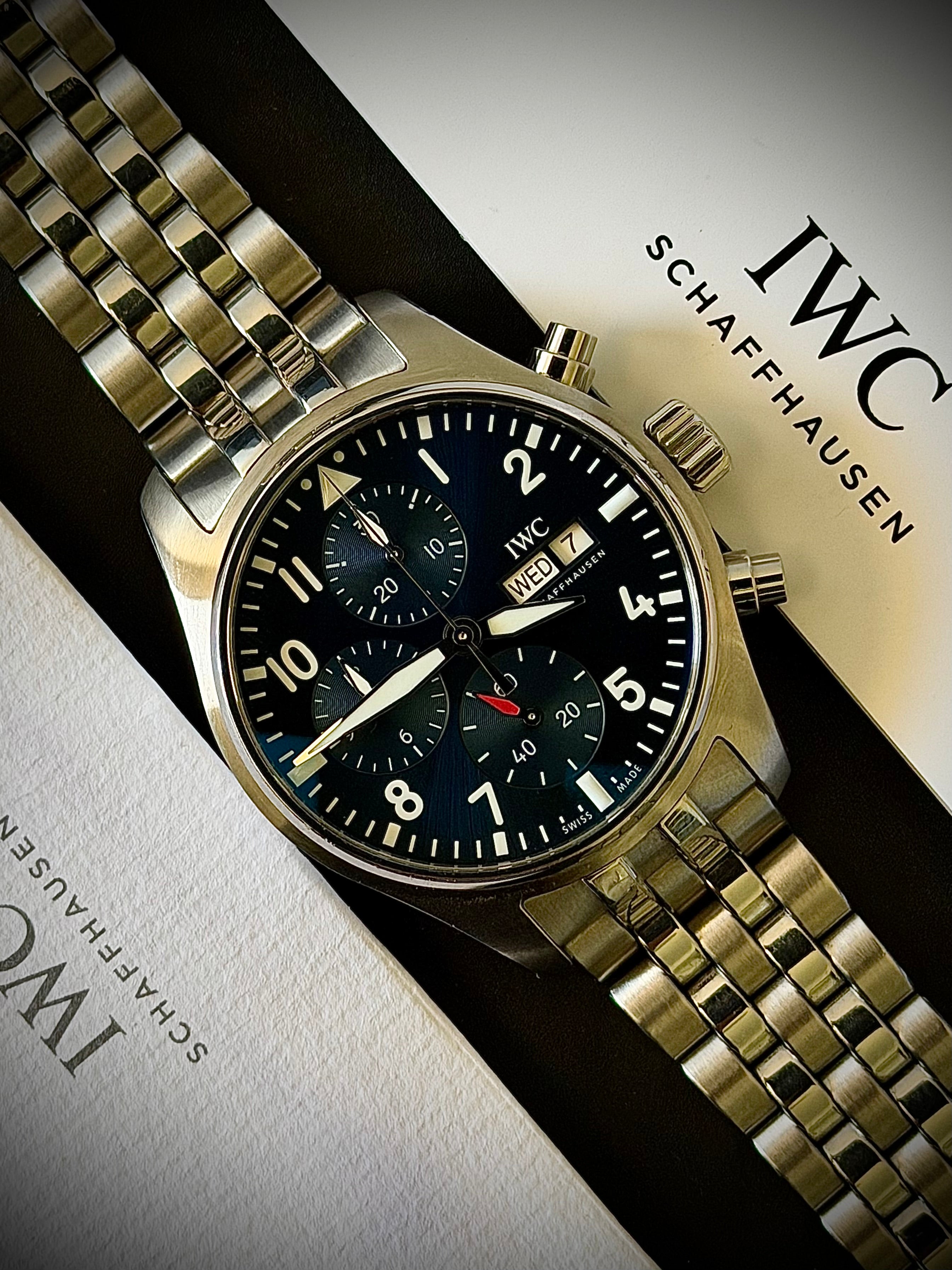 2022 IWC PILOT’S WATCH CHRONOGRAPH 41, IW388102, FULL SET, INC GST