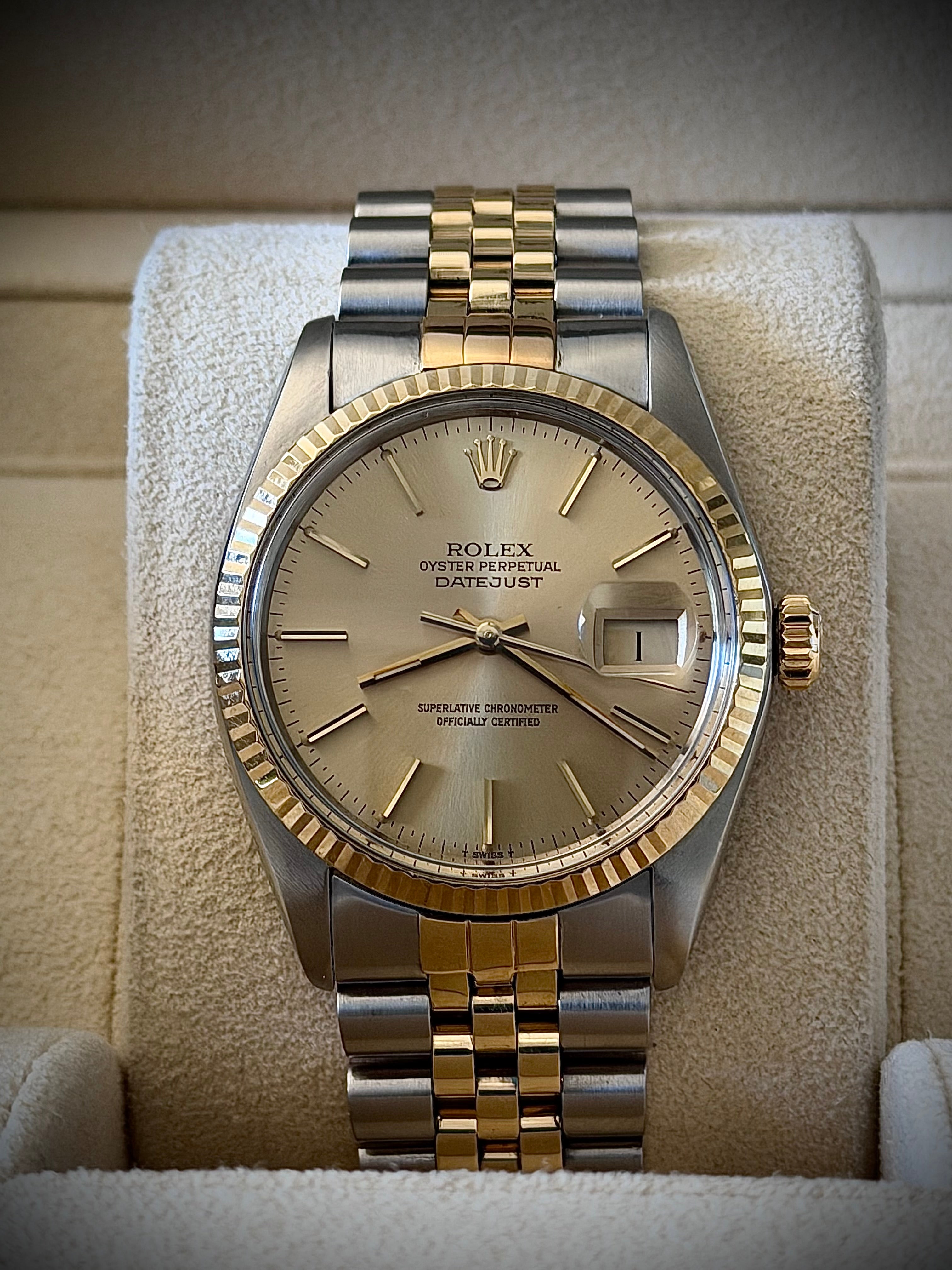 1979 ROLEX DATEJUST 36 16013, WATCH ONLY, INC GST