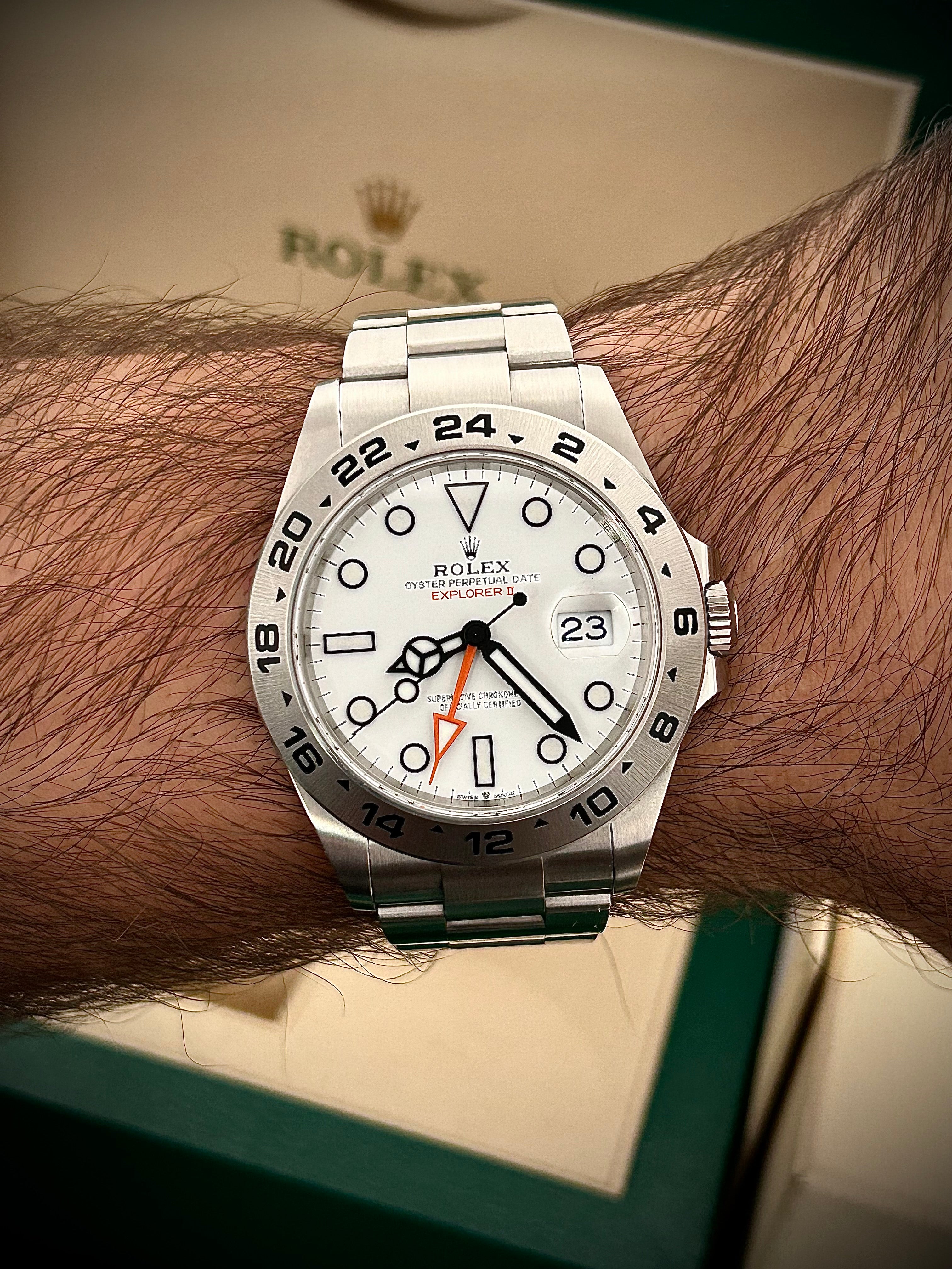 2022 ROLEX EXPLORER II “POLAR” 226570, FULL SET, INC GST