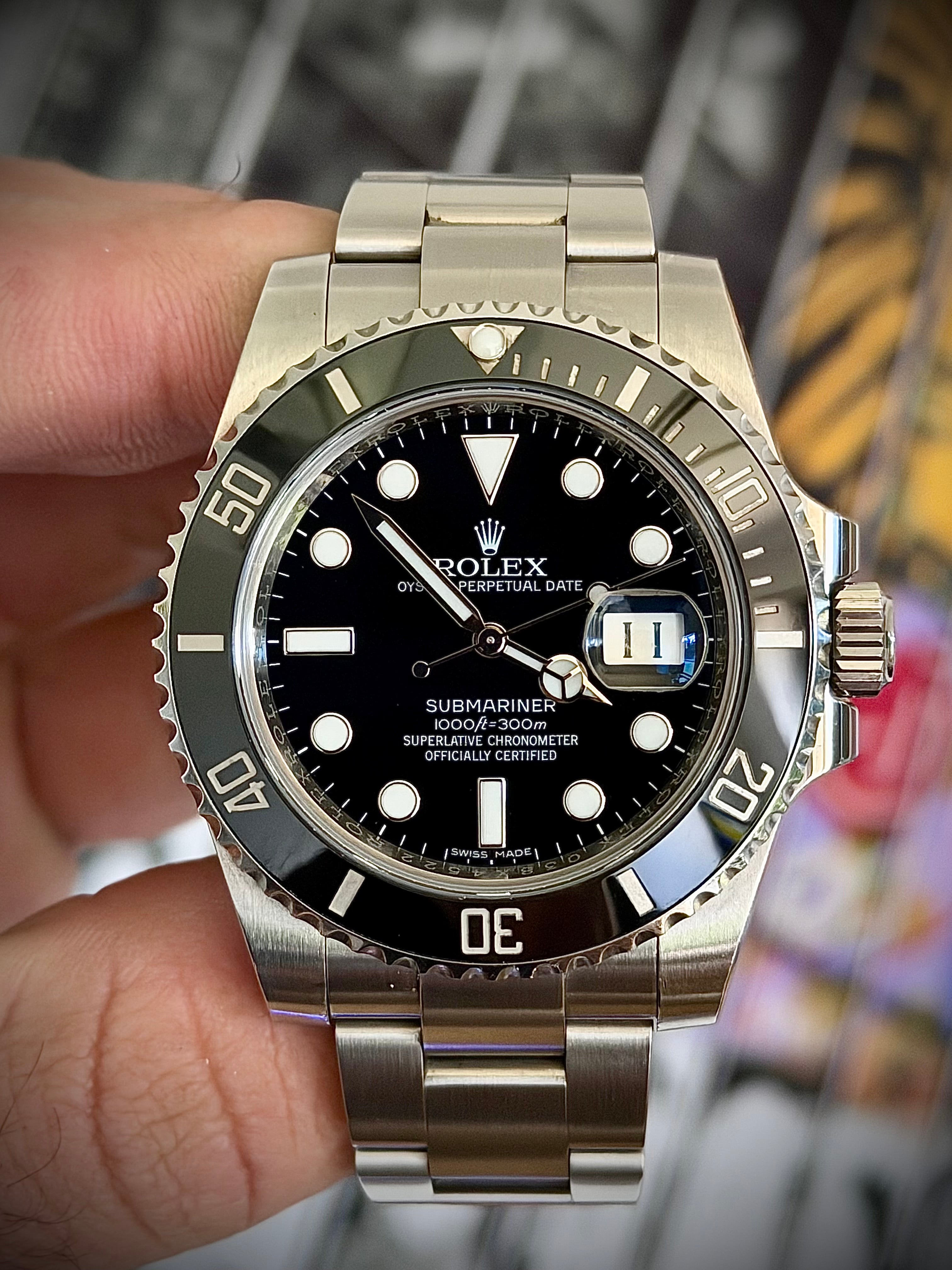 2016 ROLEX SUBMARINER DATE, 116610LN, FULL SET, ORIGINAL AD INVOICE, INC GST