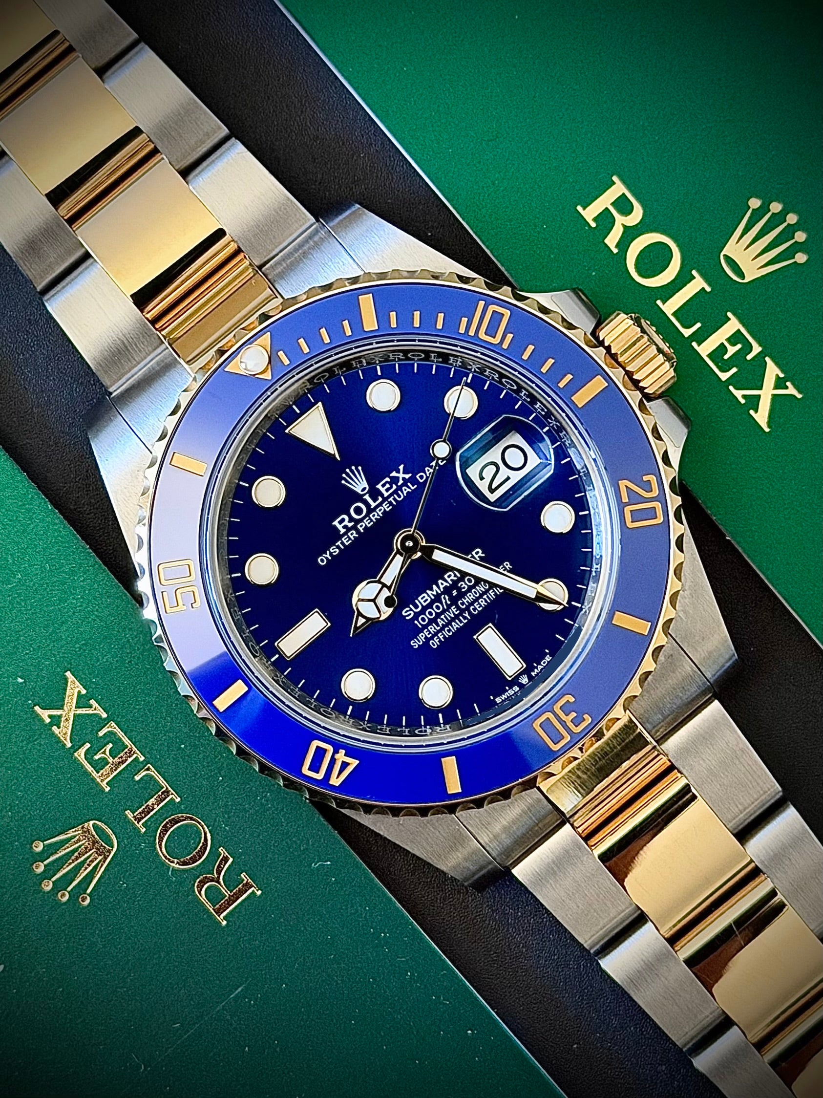 2024 ROLEX SUBMARINER BLUESY 126613LB, FULL SET, INC GST