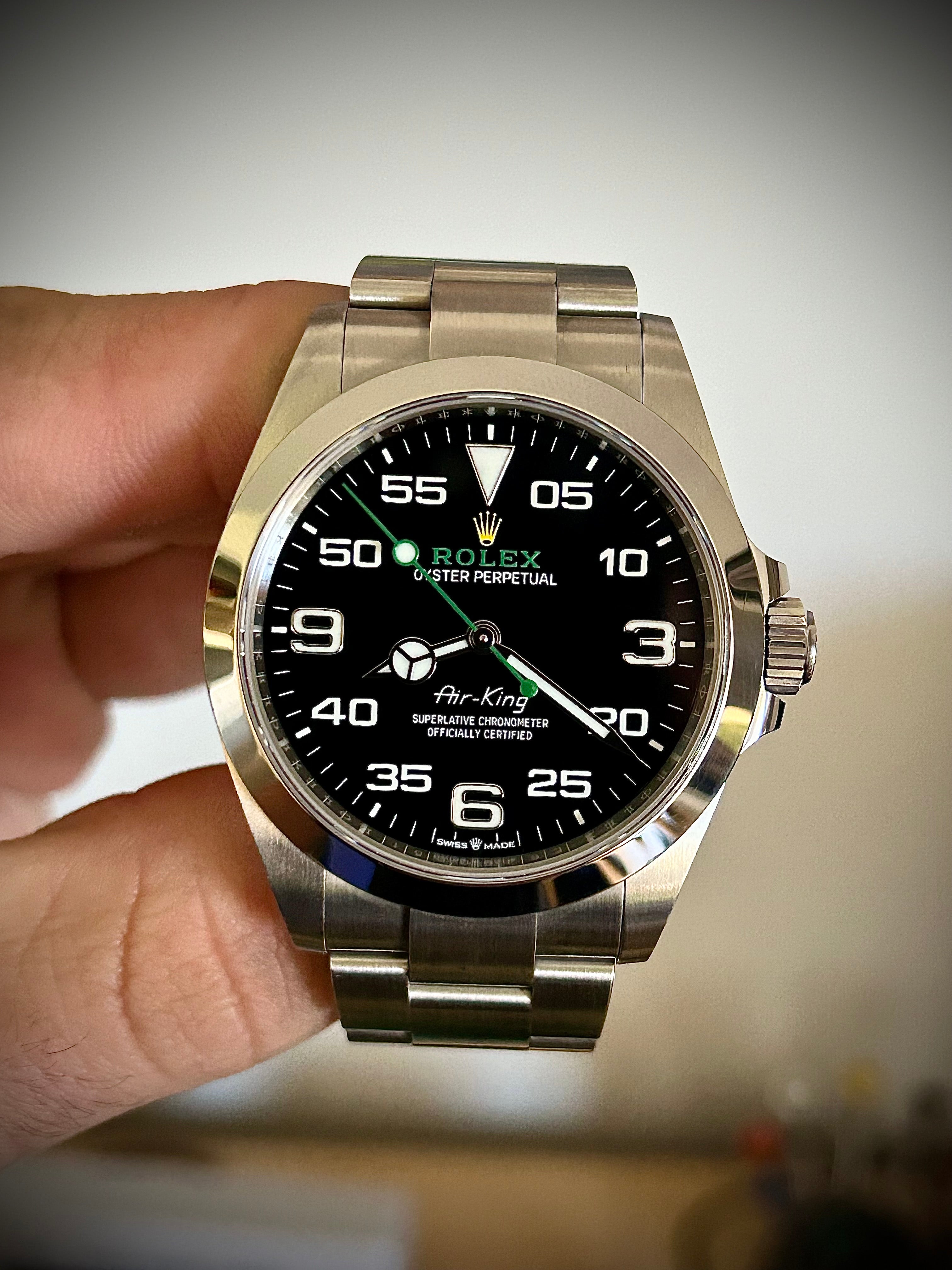 2024 ROLEX AIR KING, 126900, FULL SET, INC GST