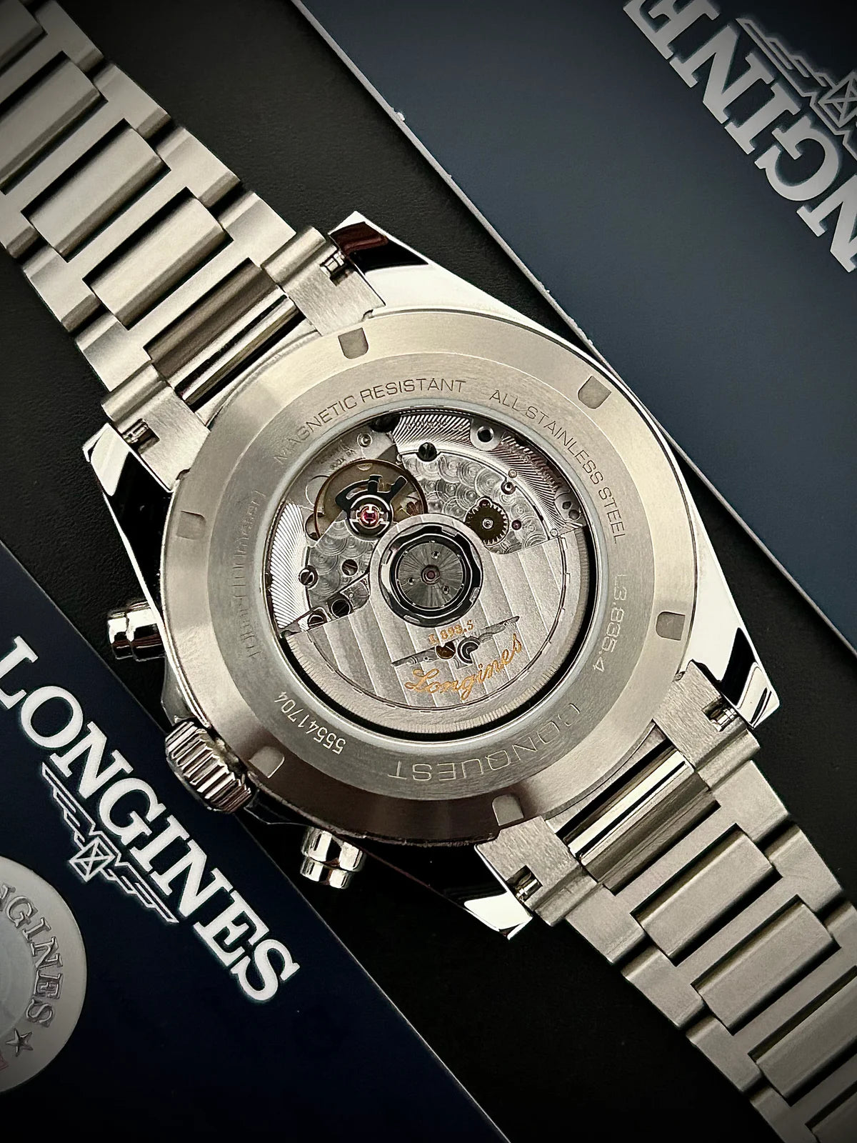 2023 LONGINES CONQUEST CHRONOGRAPH, FULL SET, INC GST