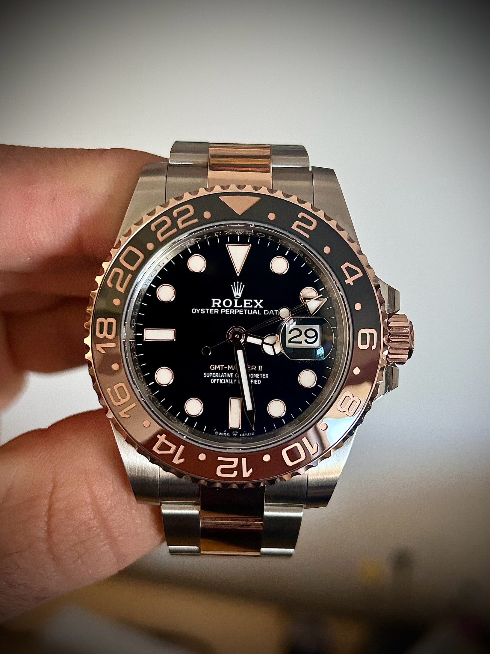 2022 ROLEX GMT MASTER II, ROOTBEER, 126711CHNR, FULL SET, INC GST