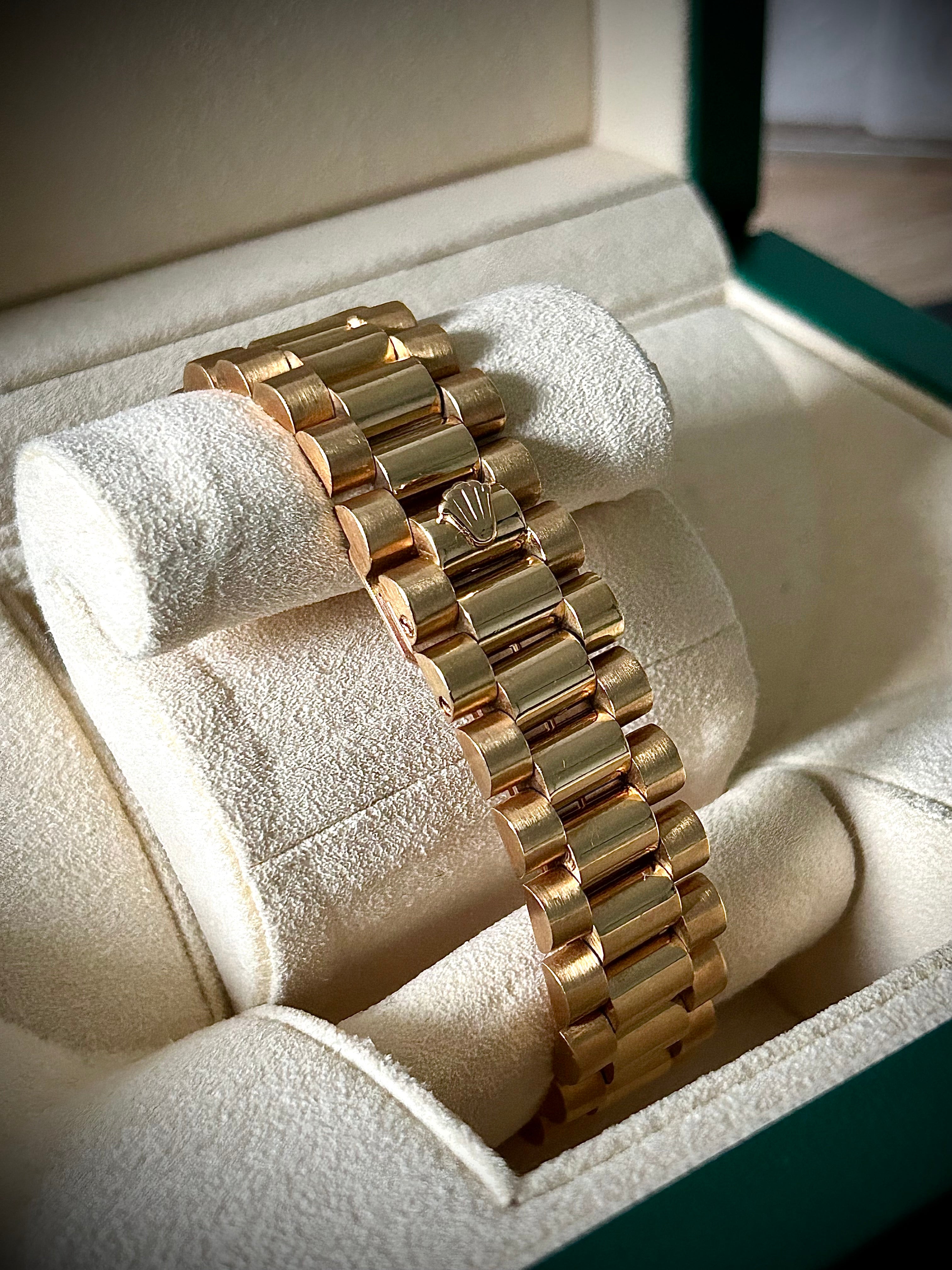 1990 ROLEX DAY-DATE, 18038, DIAMOND DIAL, WATCH ONLY, GST