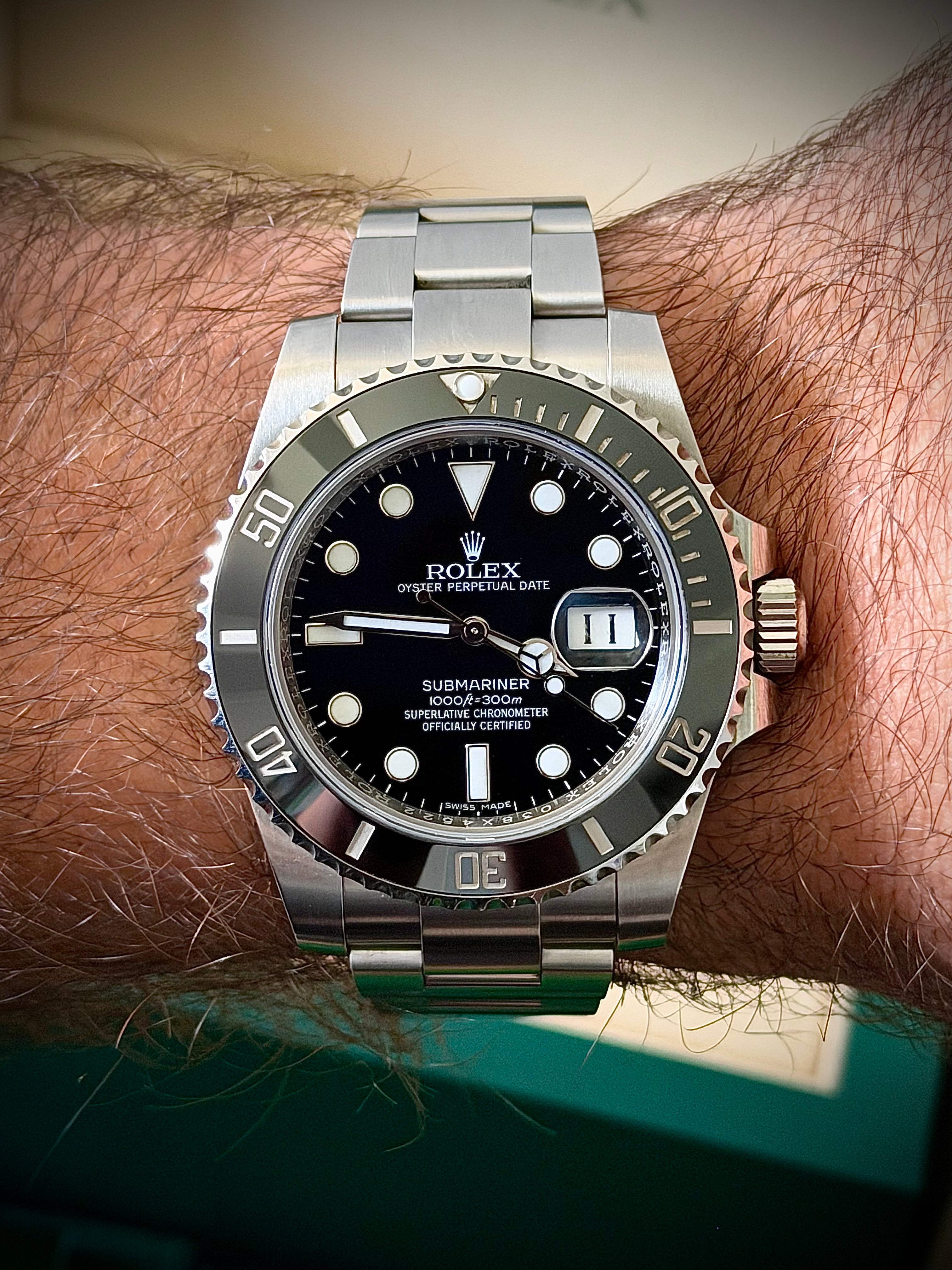 2016 ROLEX SUBMARINER DATE, 116610LN, FULL SET, ORIGINAL AD INVOICE, INC GST