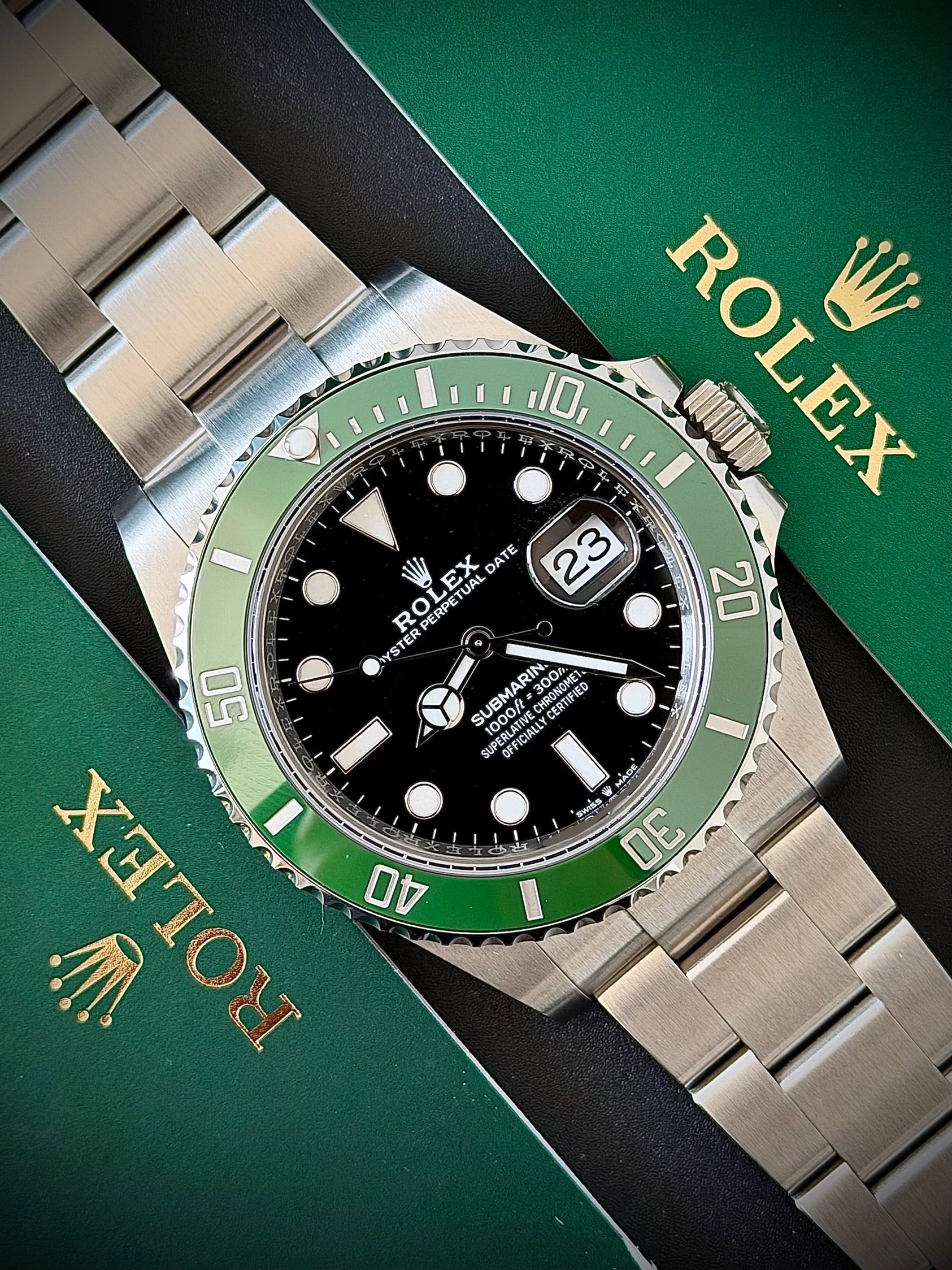2025 ROLEX SUBMARINER DATE, 126610LV, STARBUCKS, FULL SET, INC GST