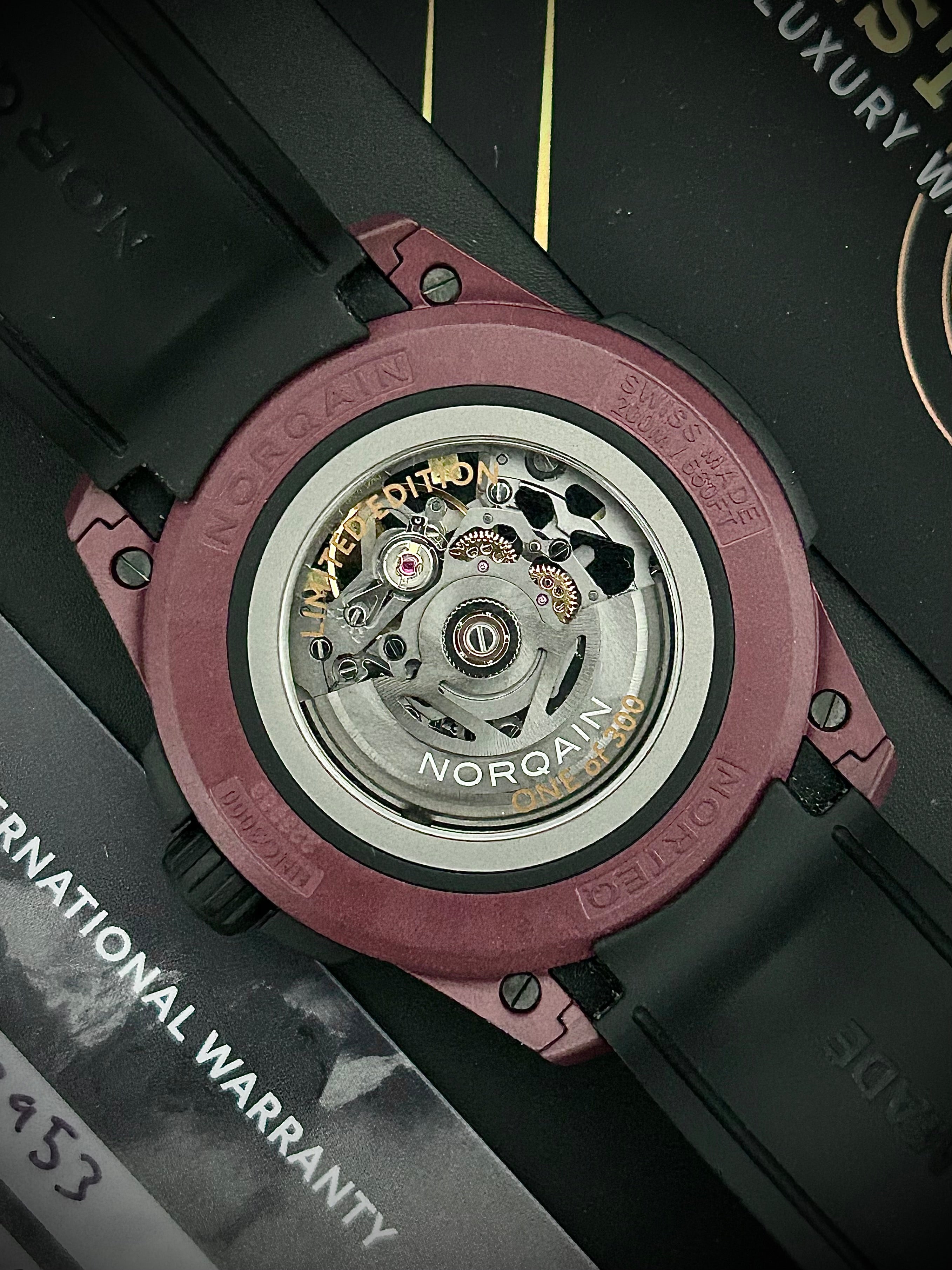 2024 NORQAIN WILD ONE SKELETON, BURGUNDY, 1 OF 300, FULL SET, INC GST