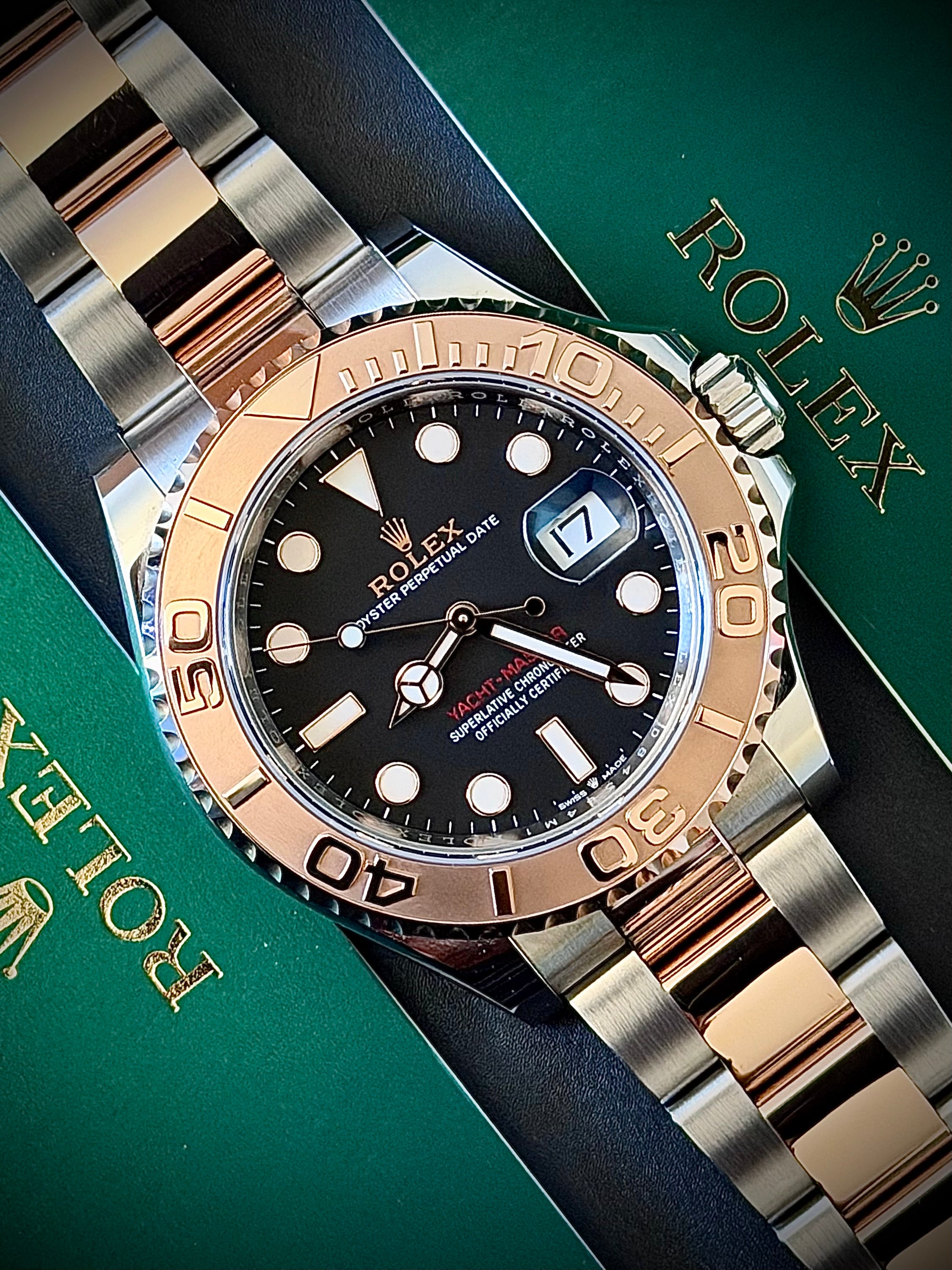 2022 ROLEX YACHT-MASTER 40, ROSE GOLD, 126621, FULL SET