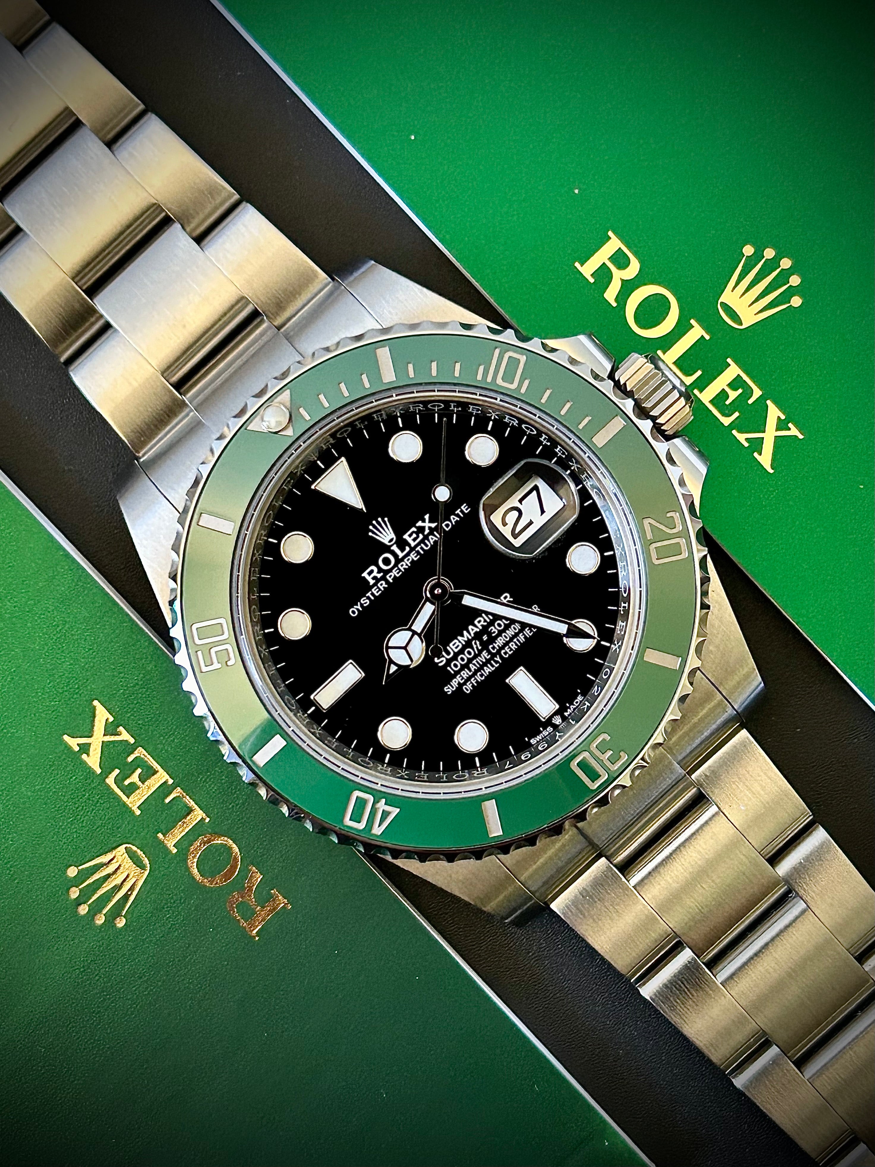 2023 ROLEX SUBMARINER DATE, 126610LV, STARBUCKS, FULL SET, INC GST