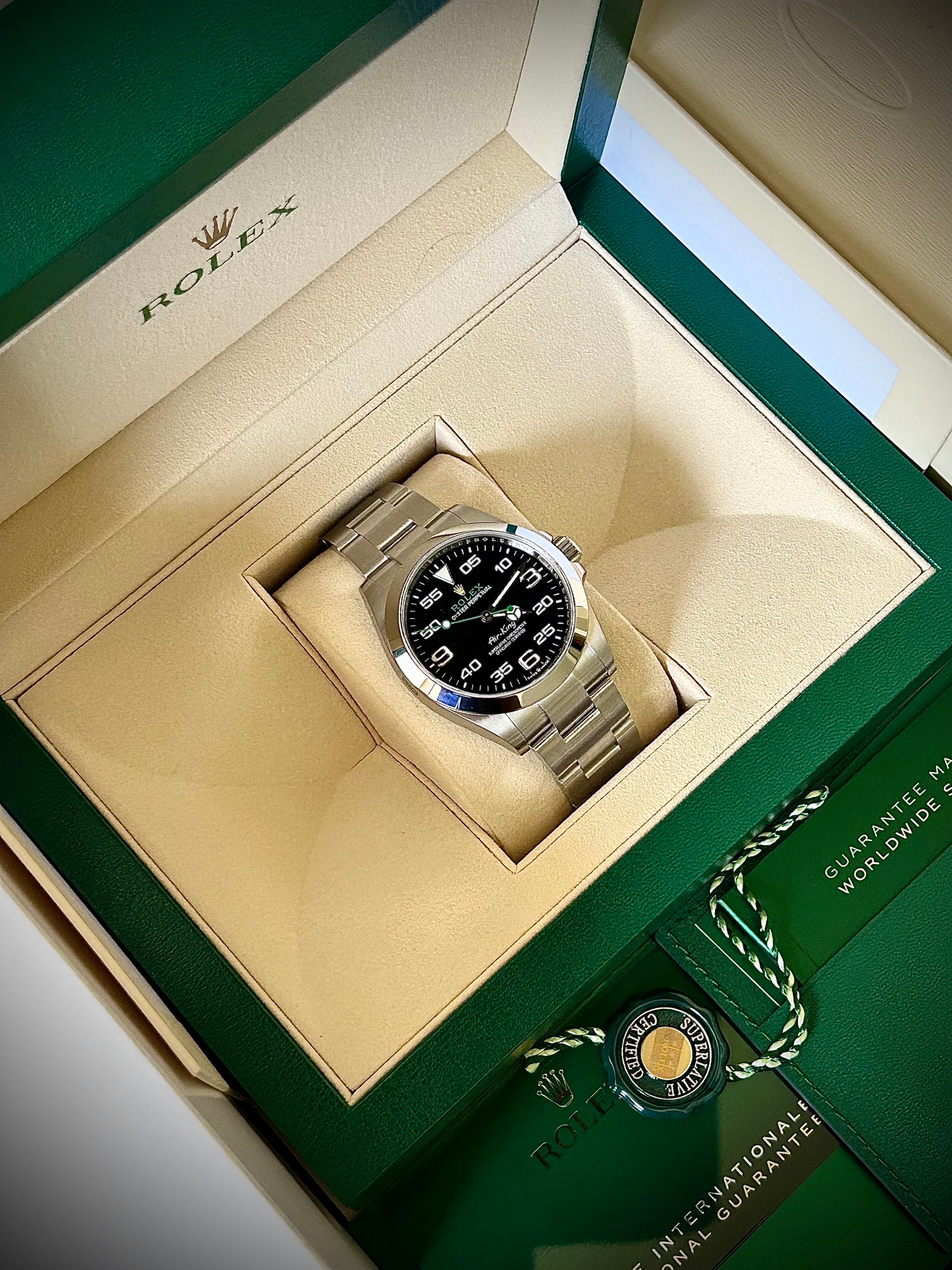 2024 ROLEX AIR KING, 126900, BNIB, FULL SET, INC GST