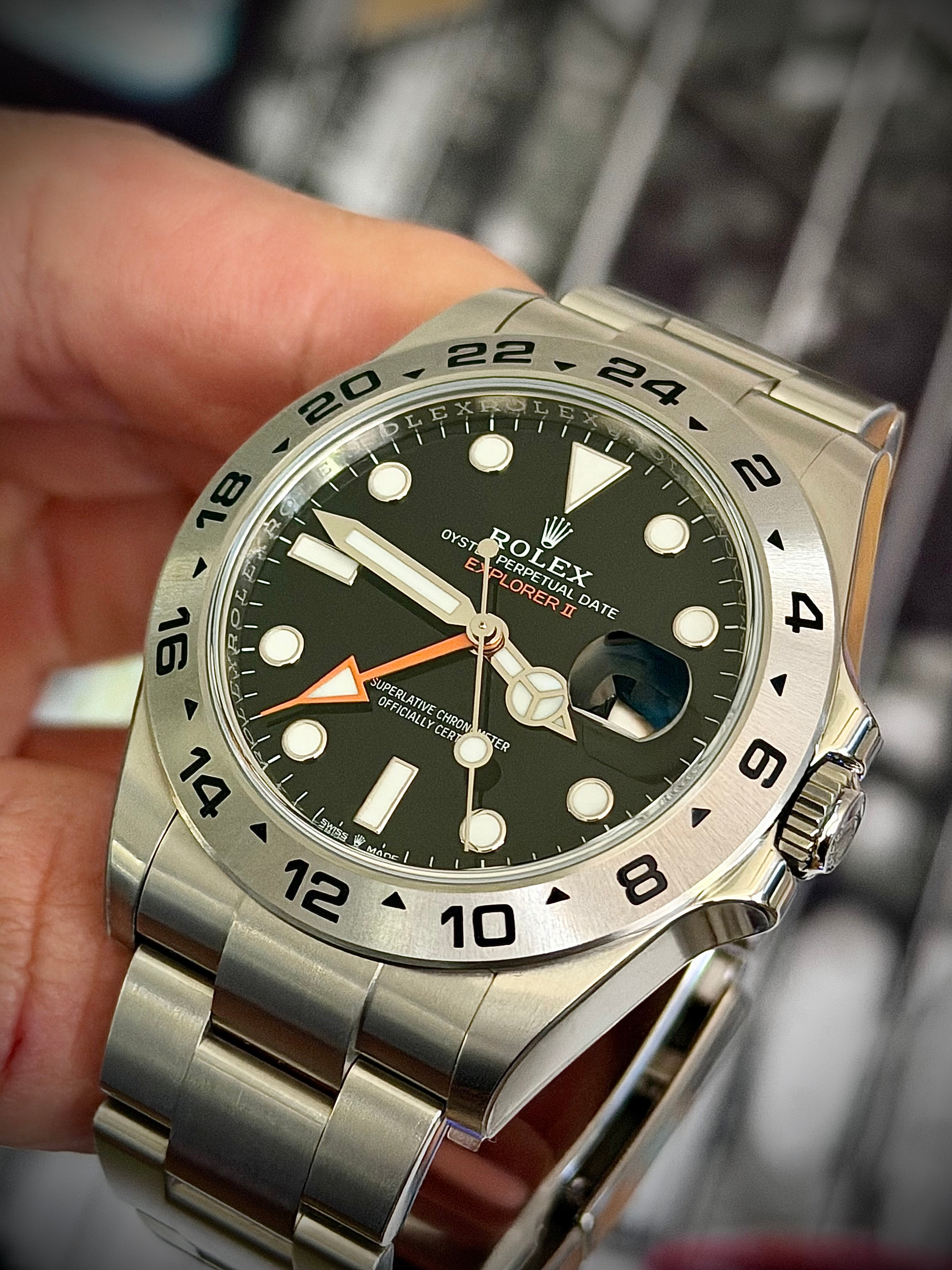 2025 ROLEX EXPLORER II, 226570, BLACK DIAL, FULL SET, INC GST